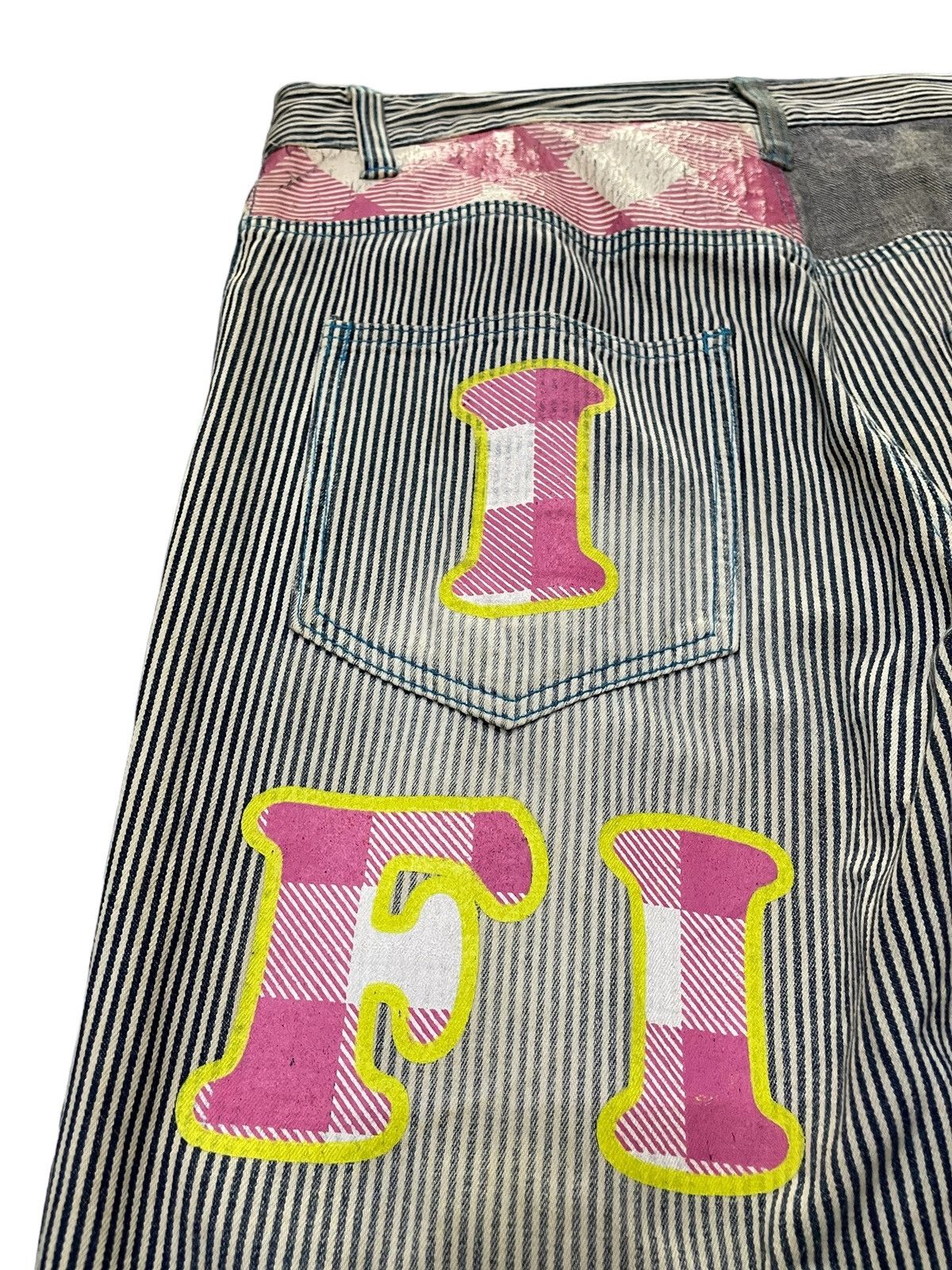 Hysteric Glamour Clone Devgru Hickory Stripe Love Surf Denim Pants Size US 34 / EU 50 - 18 Thumbnail