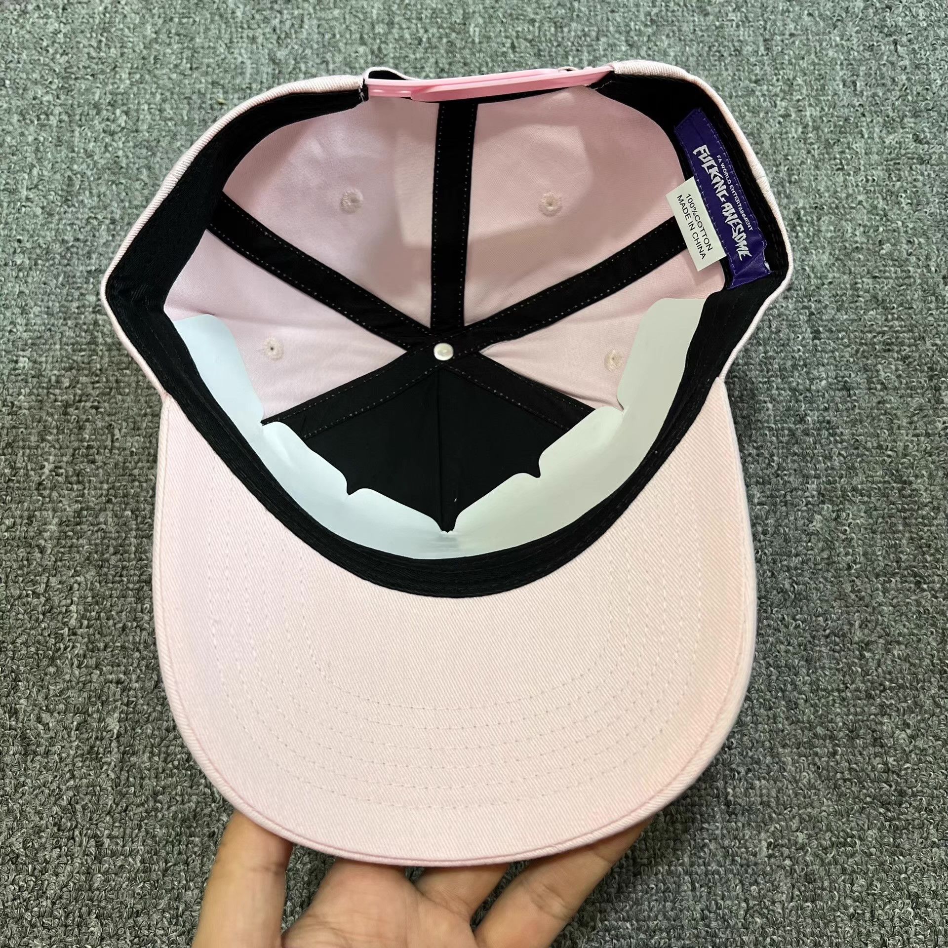 Fucking Awesome Fucking Awesome Embroidered Curved Brim Baseball Cap Q7 Size ONE SIZE - 3 Thumbnail