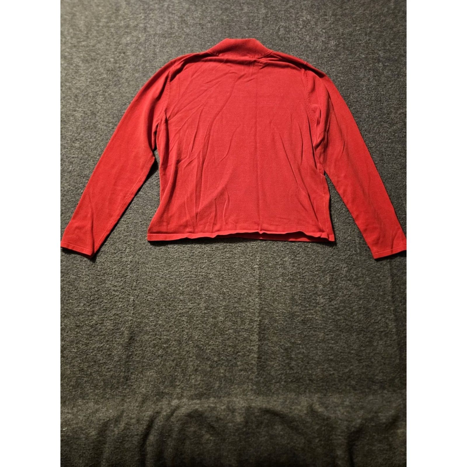 Pendleton Pendleton Shirt Women's Medium Red 75% Silk 25% Nylon Mock Neck Pullover Size M / US 6-8 / IT 42-44 - 5 Thumbnail