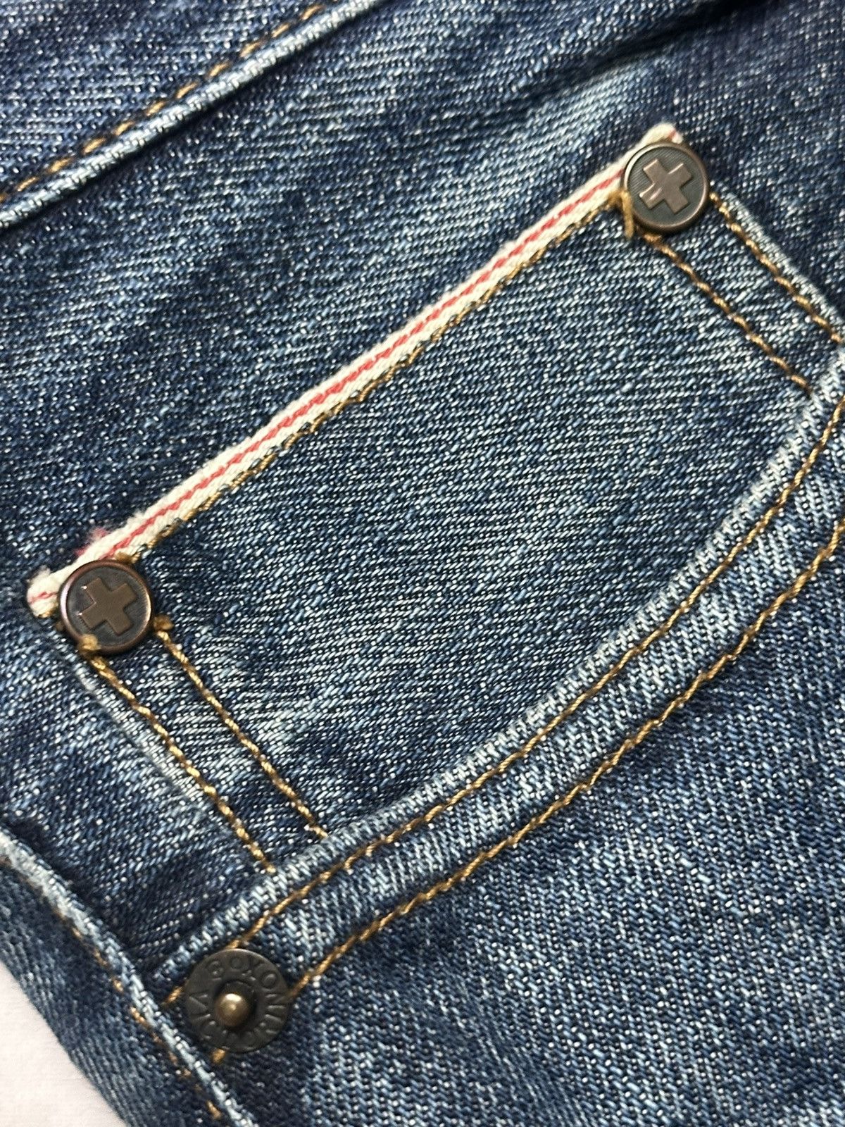 Victorinox Vintage Victorinox Premium Selvage Denim Light Blue Wash Size US 36 / EU 52 - 11 Thumbnail