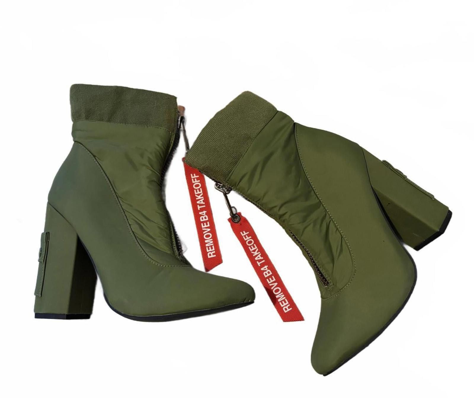 Other Dollskill POSTERGIRL Women Green Heeled Ankle Boots with Zip Size US 7 / IT 37 - 1 Thumbnail