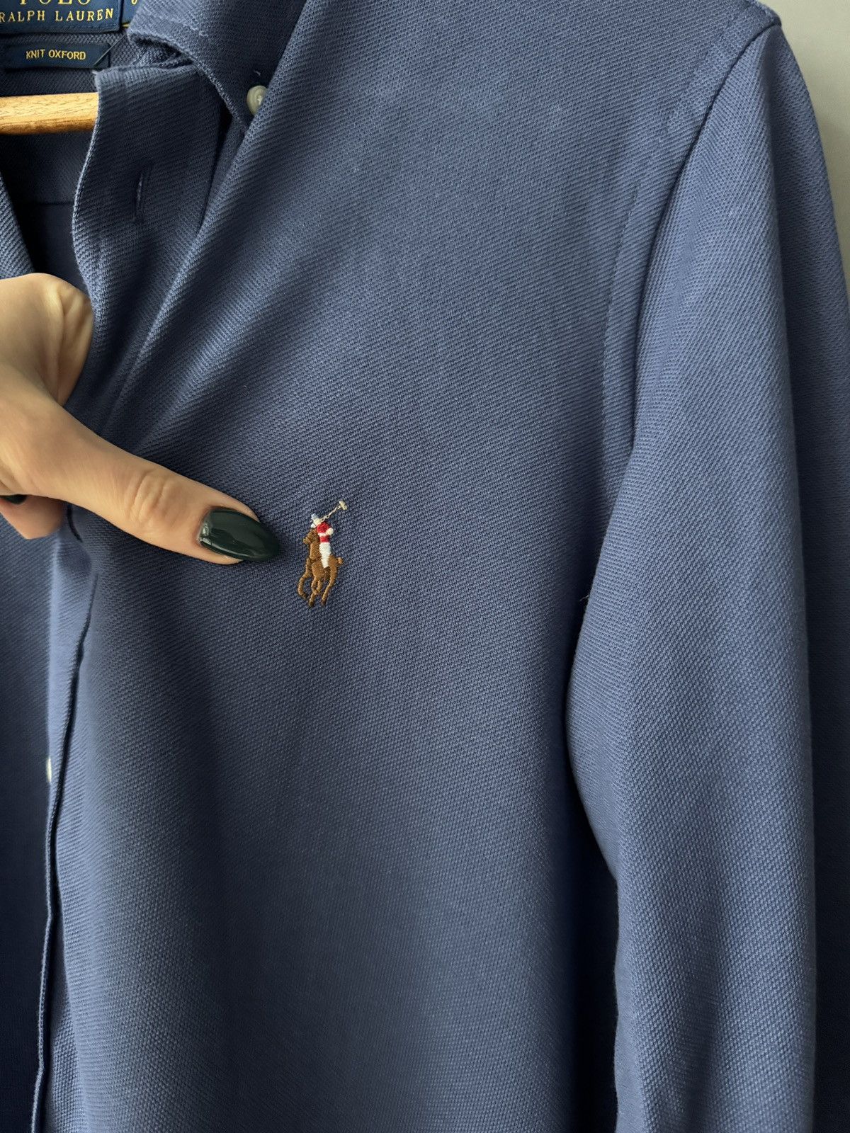 Polo Ralph Lauren × Vintage Polo Ralph Lauren Striped Classic Fit White Blue Shirt Size L / US 10 / IT 46 - 3 Thumbnail
