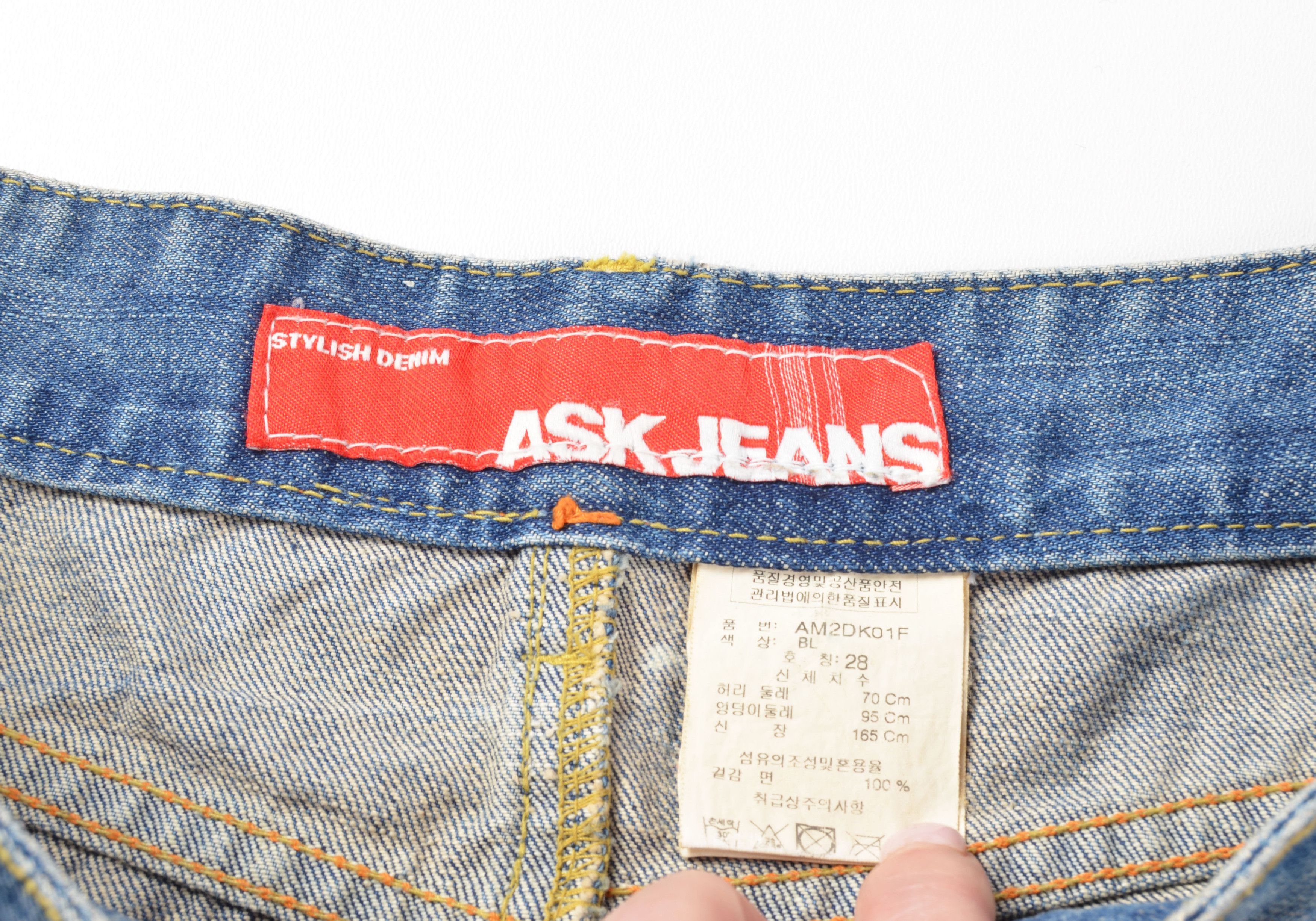 Other Vintage Ask Jeans Y2K Denim Pleated Logo Patch Mini Skirt Size 30" / US 8 / IT 44 - 8 Thumbnail