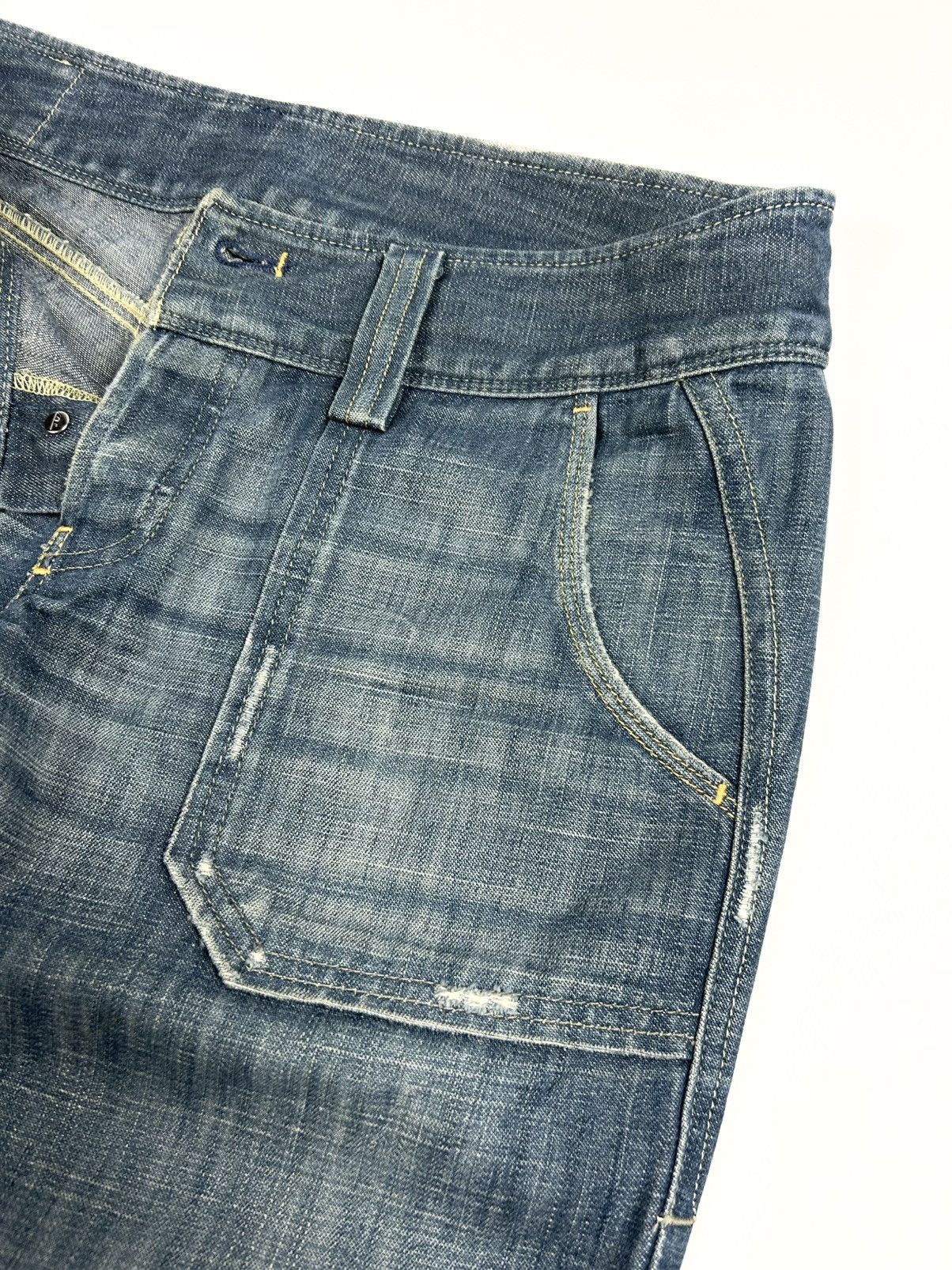 Diesel × Vintage Vintage Diesel Cargo Jeans Blue Denim Pants Y2k rare Size 30" / US 8 / IT 44 - 8 Thumbnail