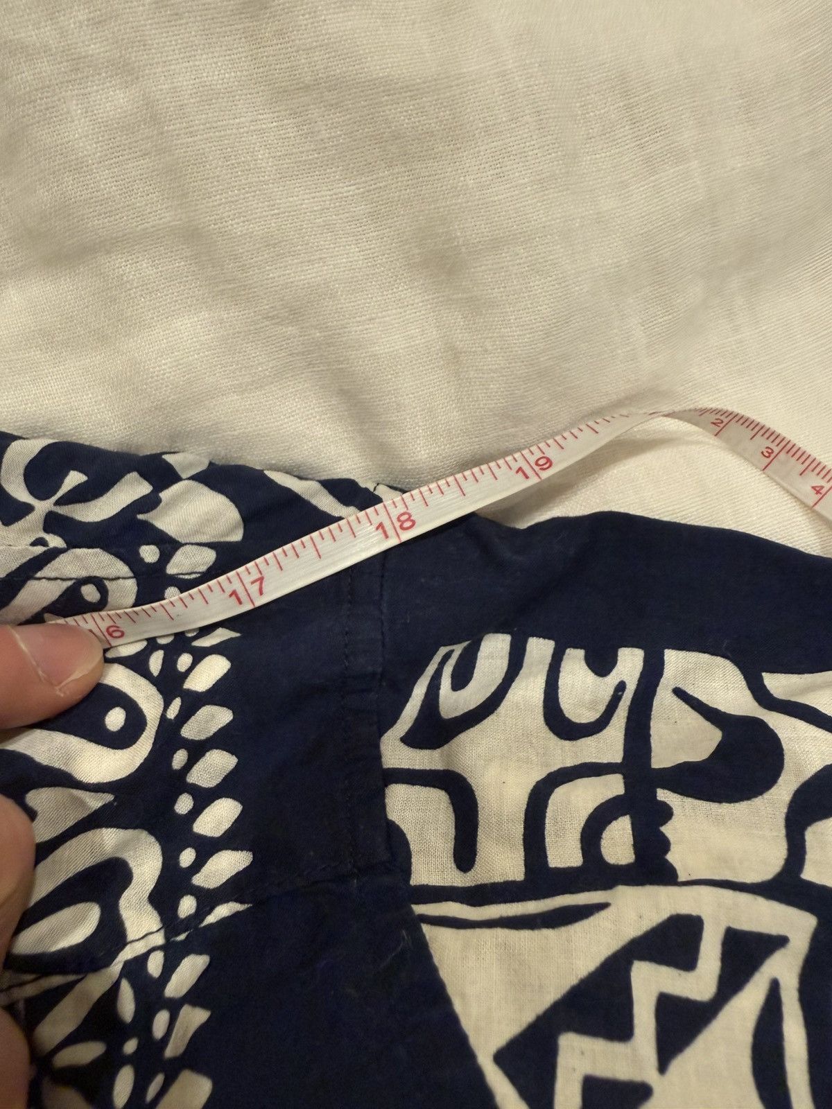 Kapital Kapital Indigo dyed block print Hawaiian short sleeve Size US M / EU 48-50 / 2 - 4 Thumbnail