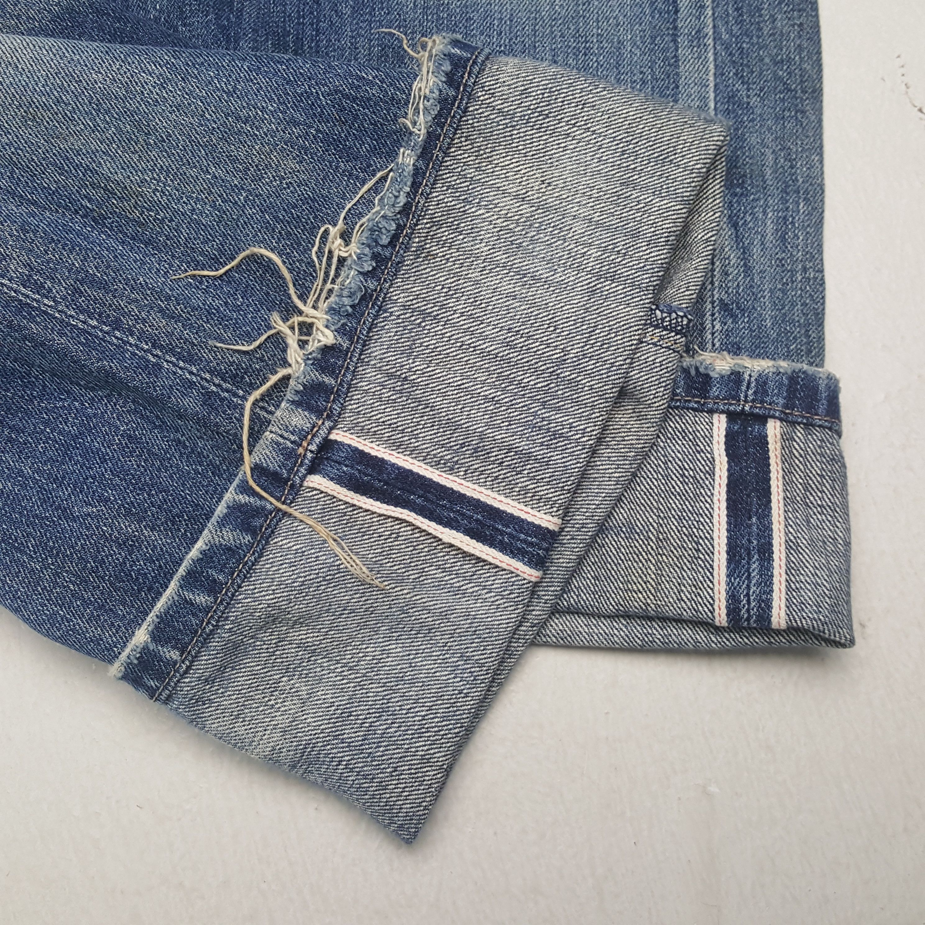 Levi's × Vintage Levi's Streetwear Style Selvedge Distressed Jeans Size US 32 / EU 48 - 17 Thumbnail