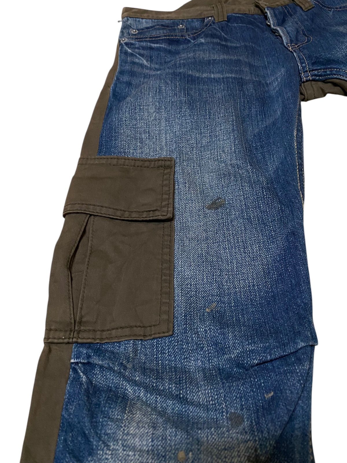 Hysteric Glamour Hysteric Glamour Two Tone Multi Pocket Cargo Style Jeans Size 29" - 5 Thumbnail
