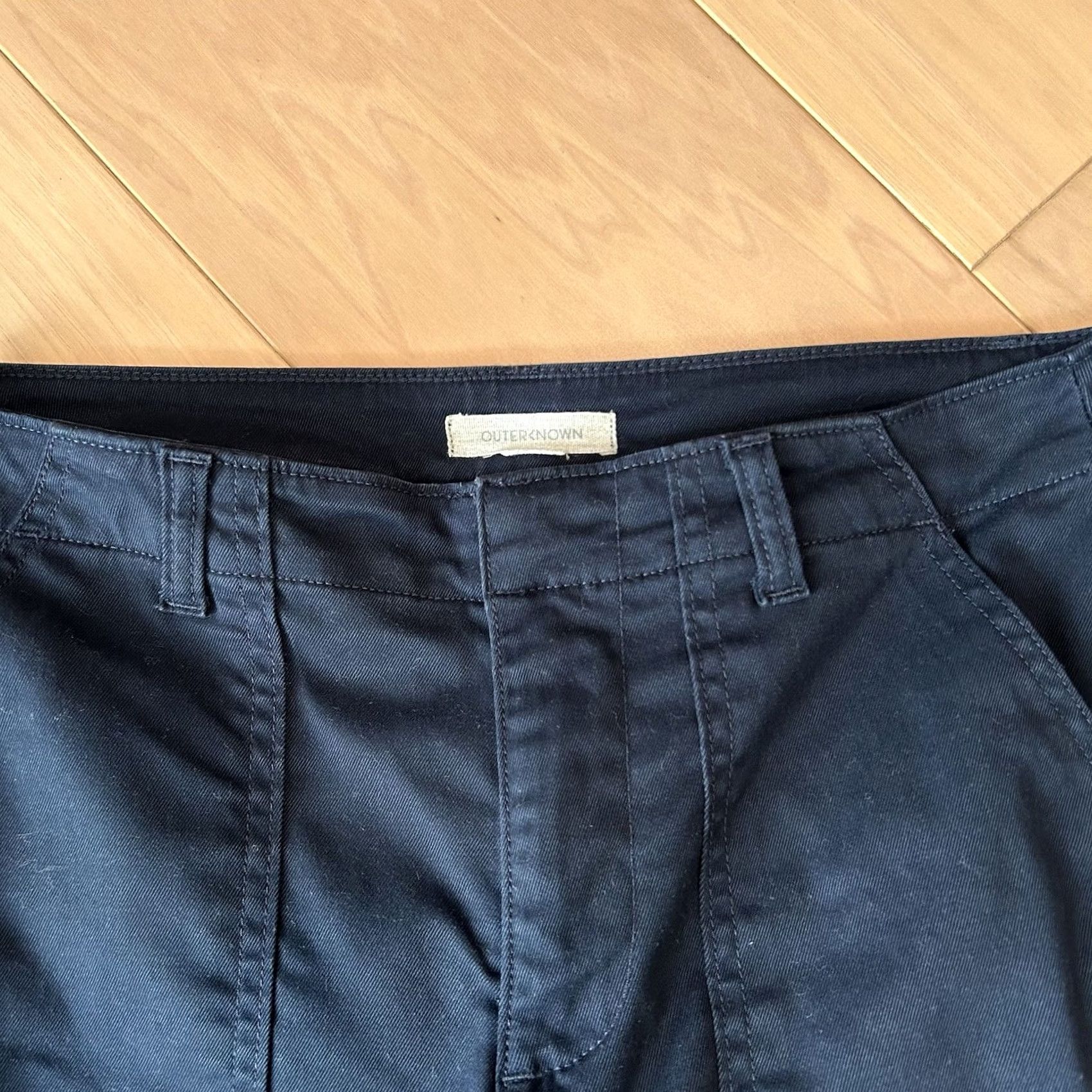Outerknown VINTAGE? No — Outerknown Westbound Utility Pants Navy 27” Inseam Women’s 2 Size 26" / US 2 / IT 38 - 3 Thumbnail