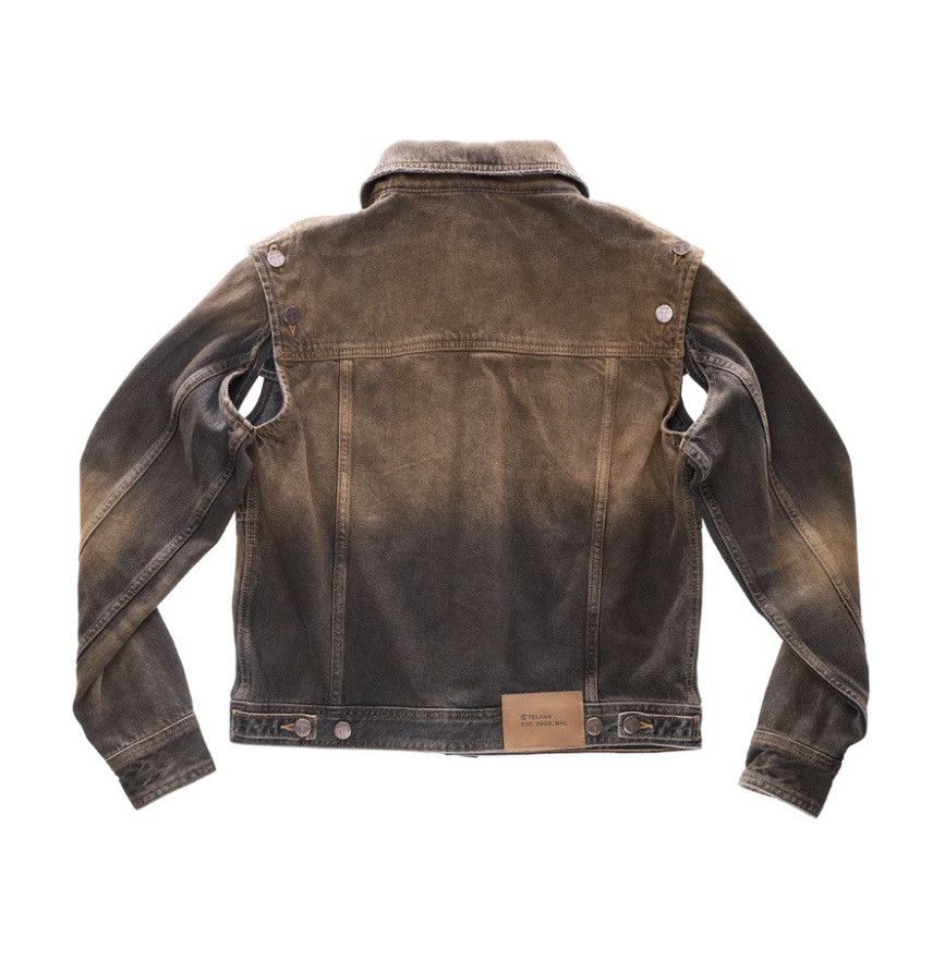 Telfar Telfar Detachable Jean Jacket in Dirty Denim Size S / US 4 / IT 40 - 2 Thumbnail