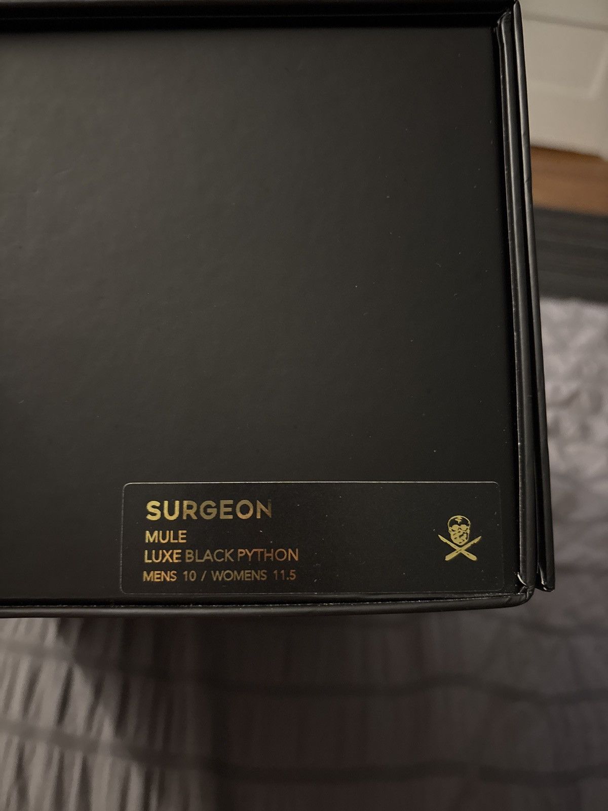 The Shoe Surgeon Surgeon Mule Luxe Black Python Size US 10 / EU 43 - 6 Thumbnail
