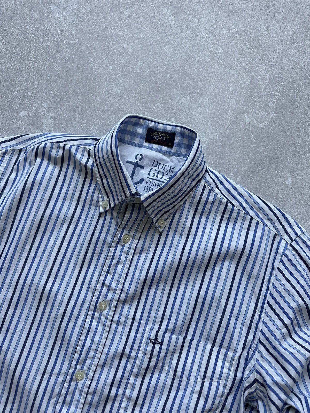 Paul & Shark Paul Shark Habana Yacht Club Striped Button Down Shirt Sz 39 Size US S / EU 44-46 / 1 - 3 Thumbnail