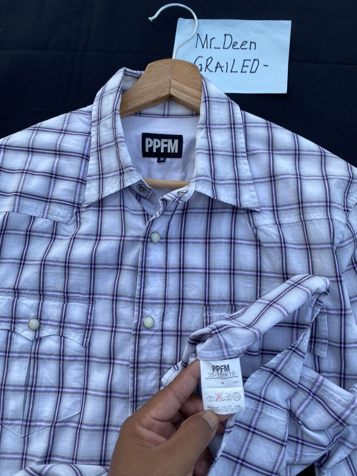 PPFM Rare PPFM Checkered Buttons Up Shirt Size US S / EU 44-46 / 1 - 11 Thumbnail