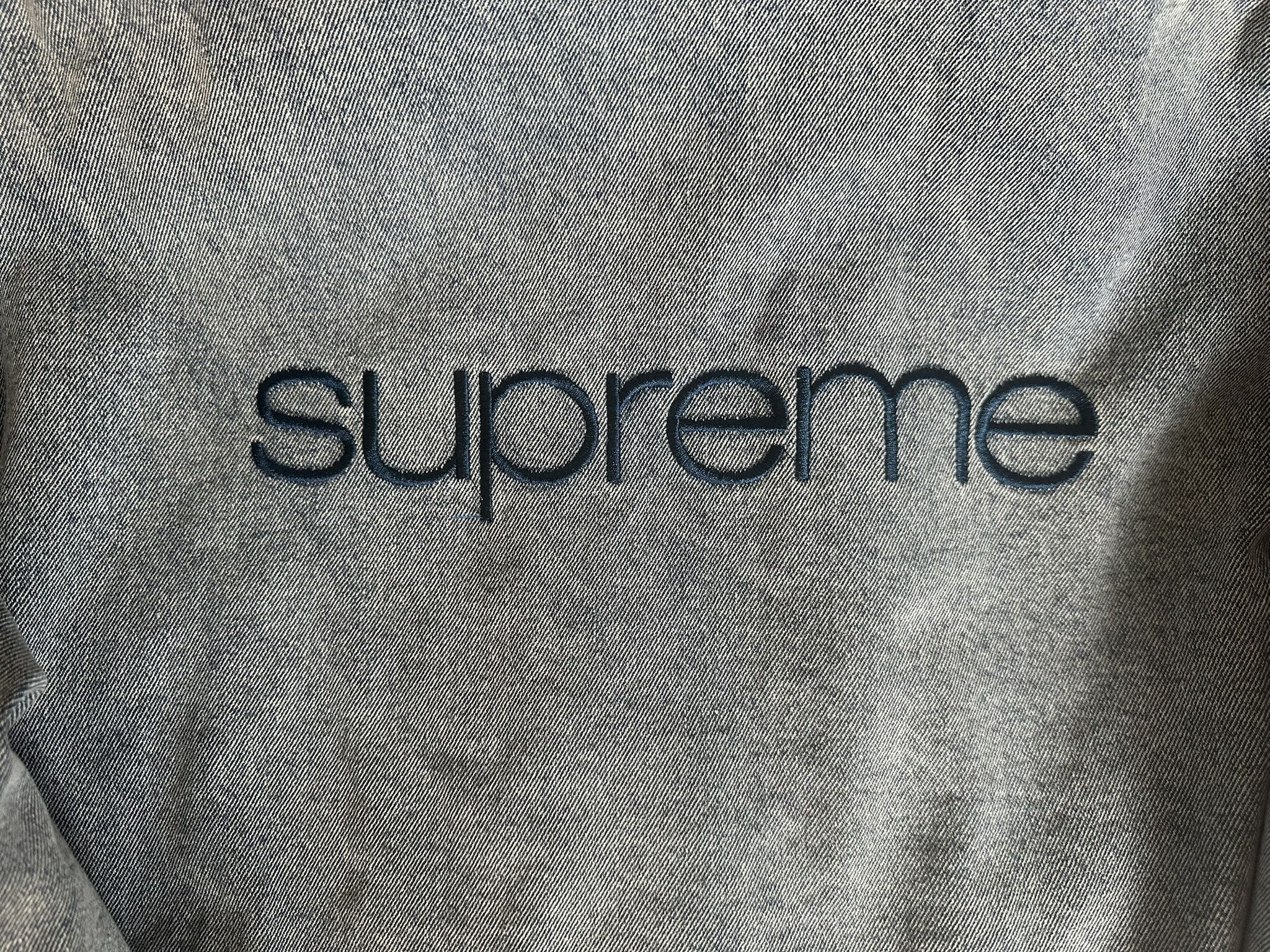 Supreme Supreme Faux Shearling Lined Bomber Jacket — Denim Size US M / EU 48-50 / 2 - 6 Thumbnail