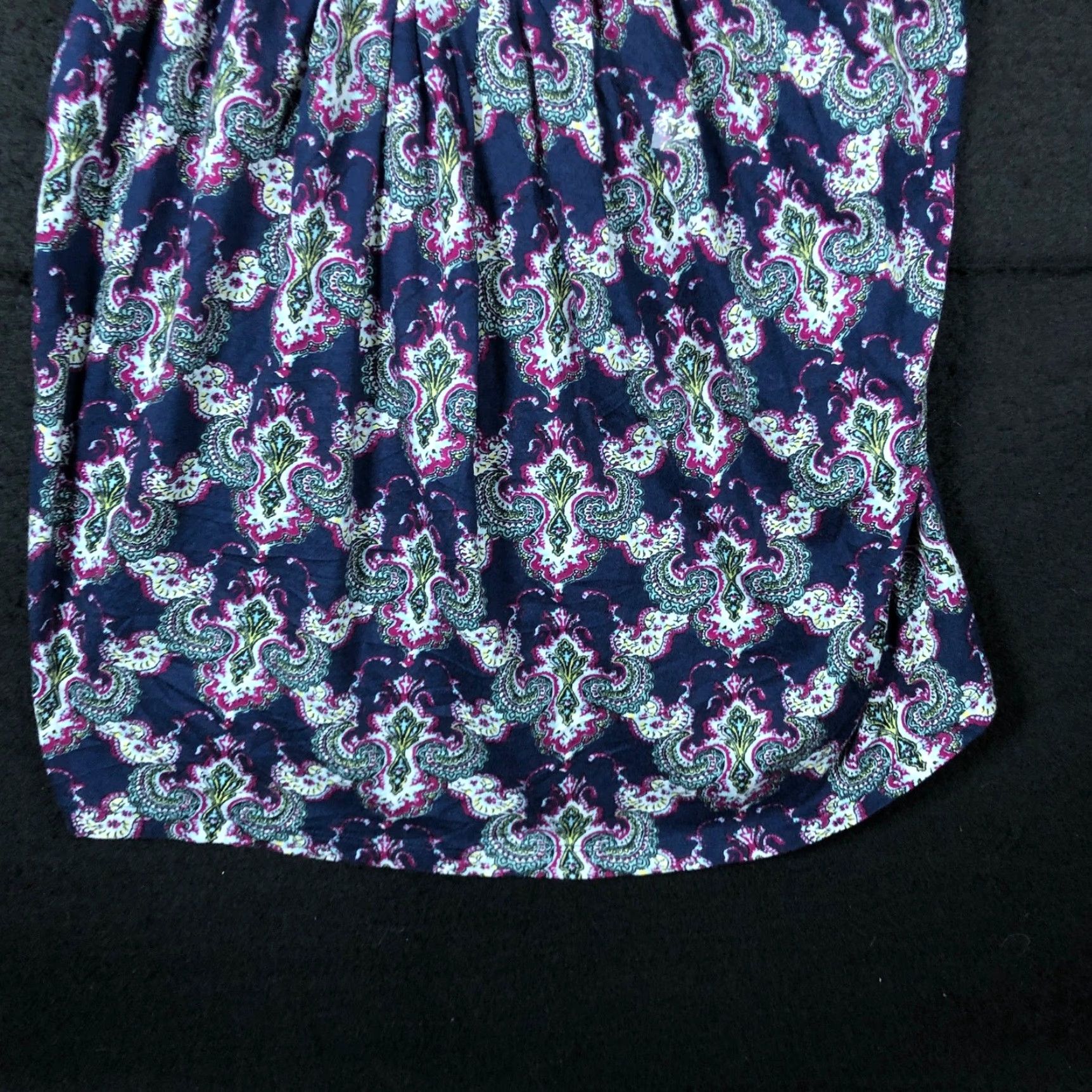 Express Express Shirt Womens Multicolored Paisley Tank Sequin U Neck Modal Blend M Size M / US 6-8 / IT 42-44 - 3 Thumbnail
