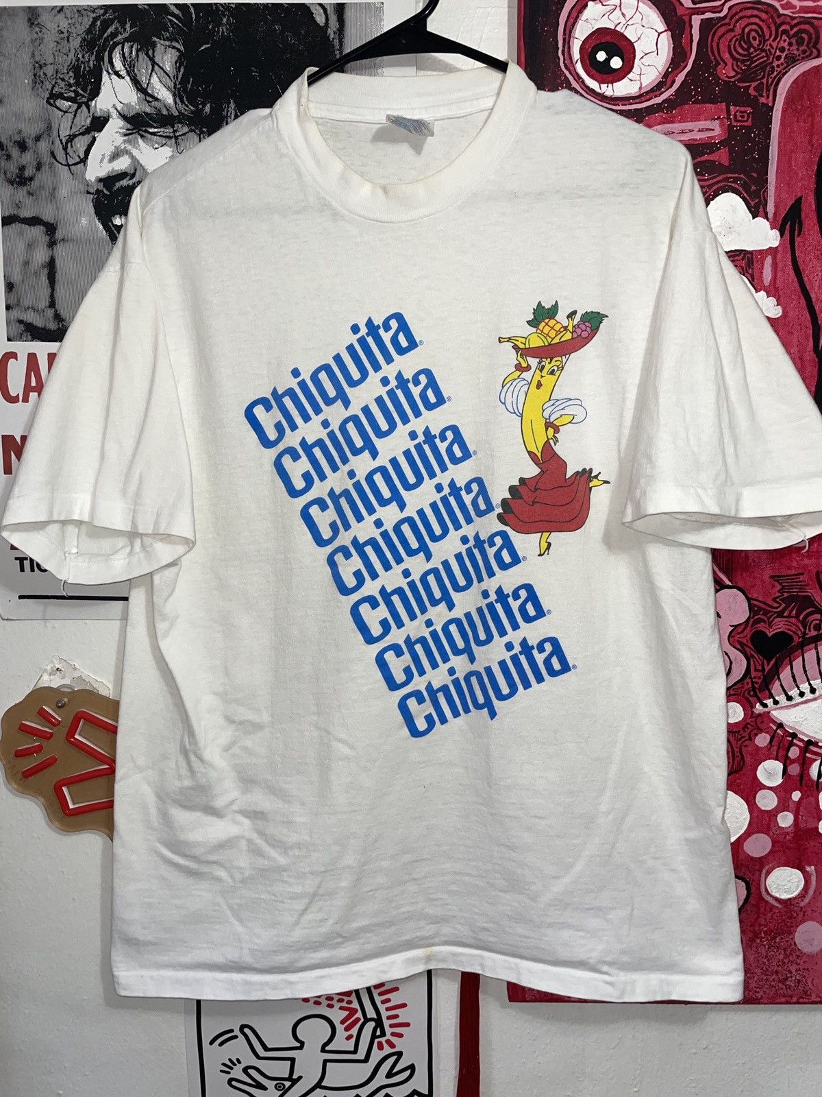 Hanes × Vintage VTG CHIQUITA BANANA SHIRT Size US L / EU 52-54 / 3 - 1 Thumbnail