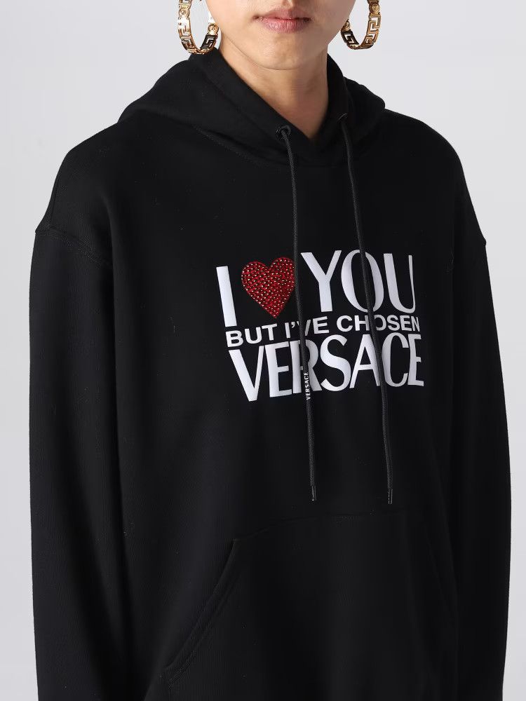 Versace o1y0226 Hoodie in Black/White Size S / US 4 / IT 40 - 5 Thumbnail