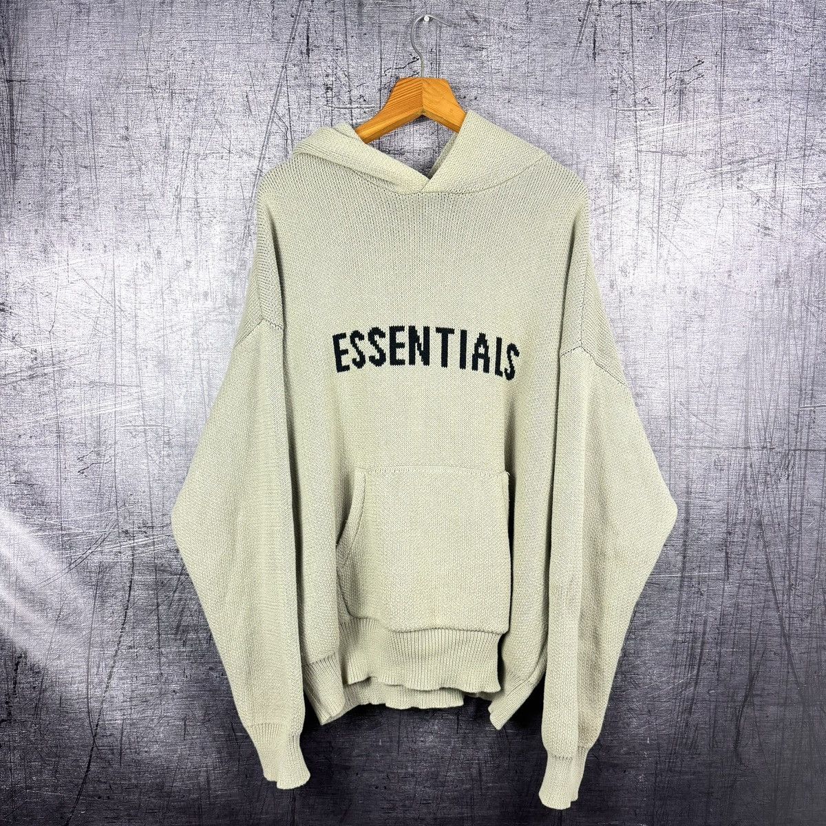 Fear of God Fear of god essentials oversized knit hoodie big logo FOG Size US L / EU 52-54 / 3 - 1 Thumbnail