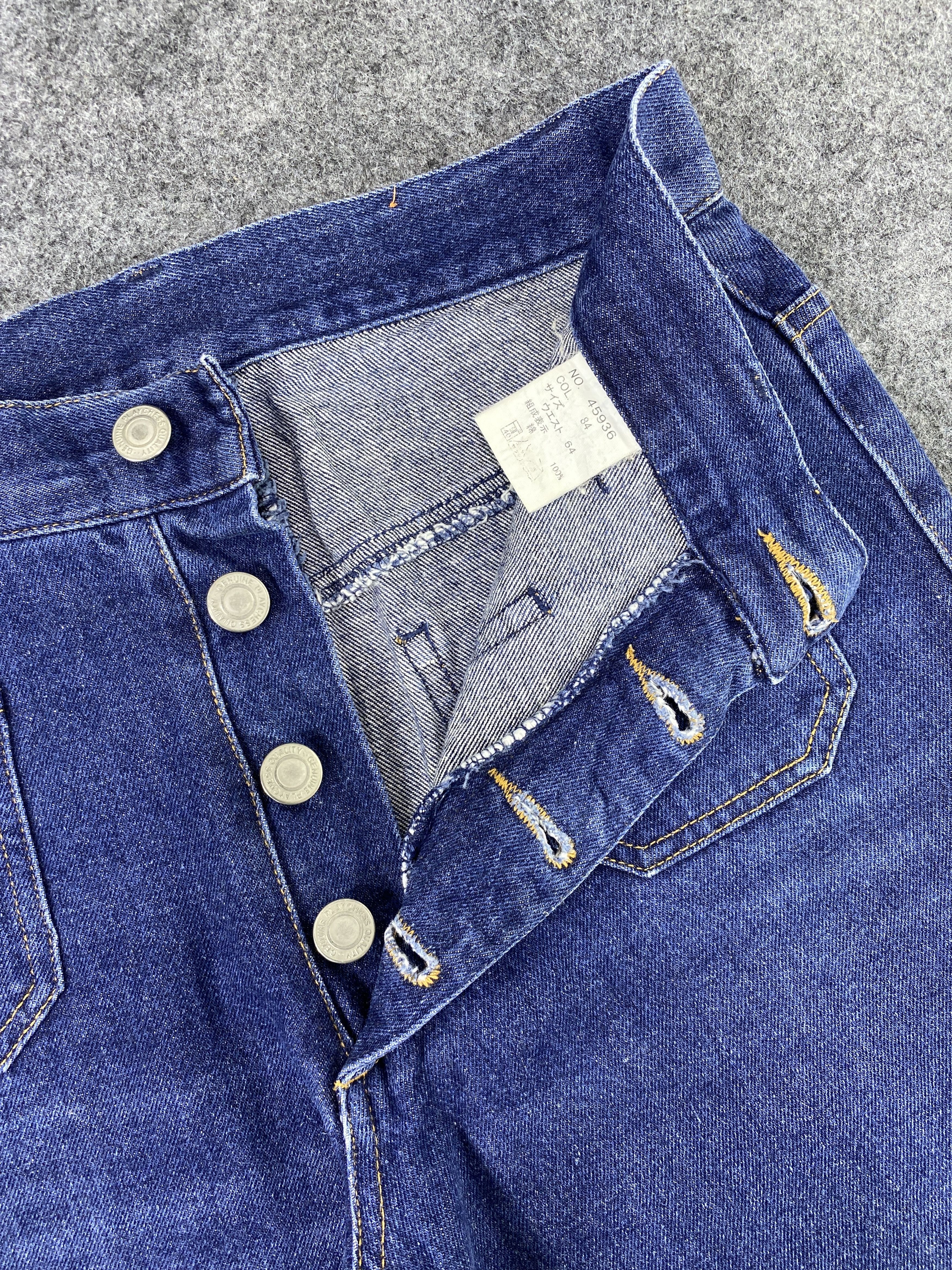 Japanese Brand Japanese Brand Fly Button Bootcut Blue Jeans - J1037 Size 27" / US 4 / IT 40 - 7 Thumbnail