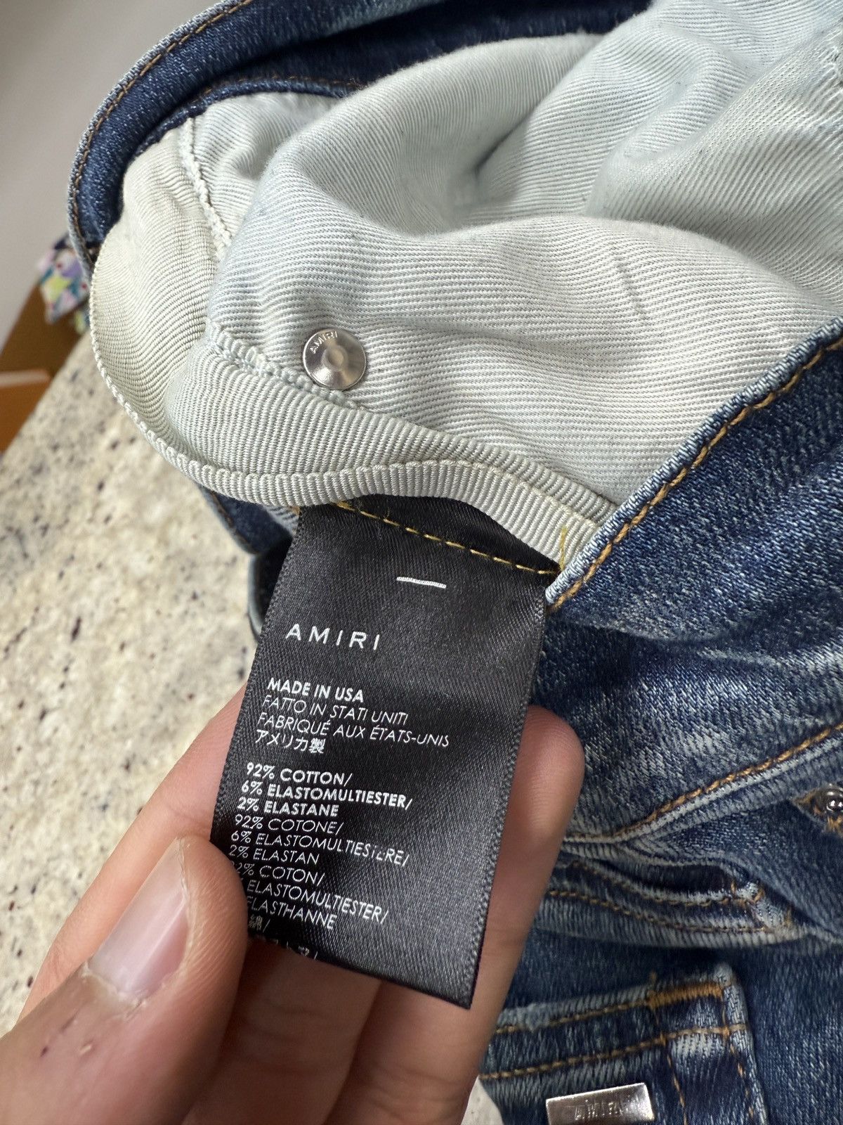 Amiri Amiri MX2 Blue Denim Jeans Size US 34 / EU 50 - 10 Thumbnail