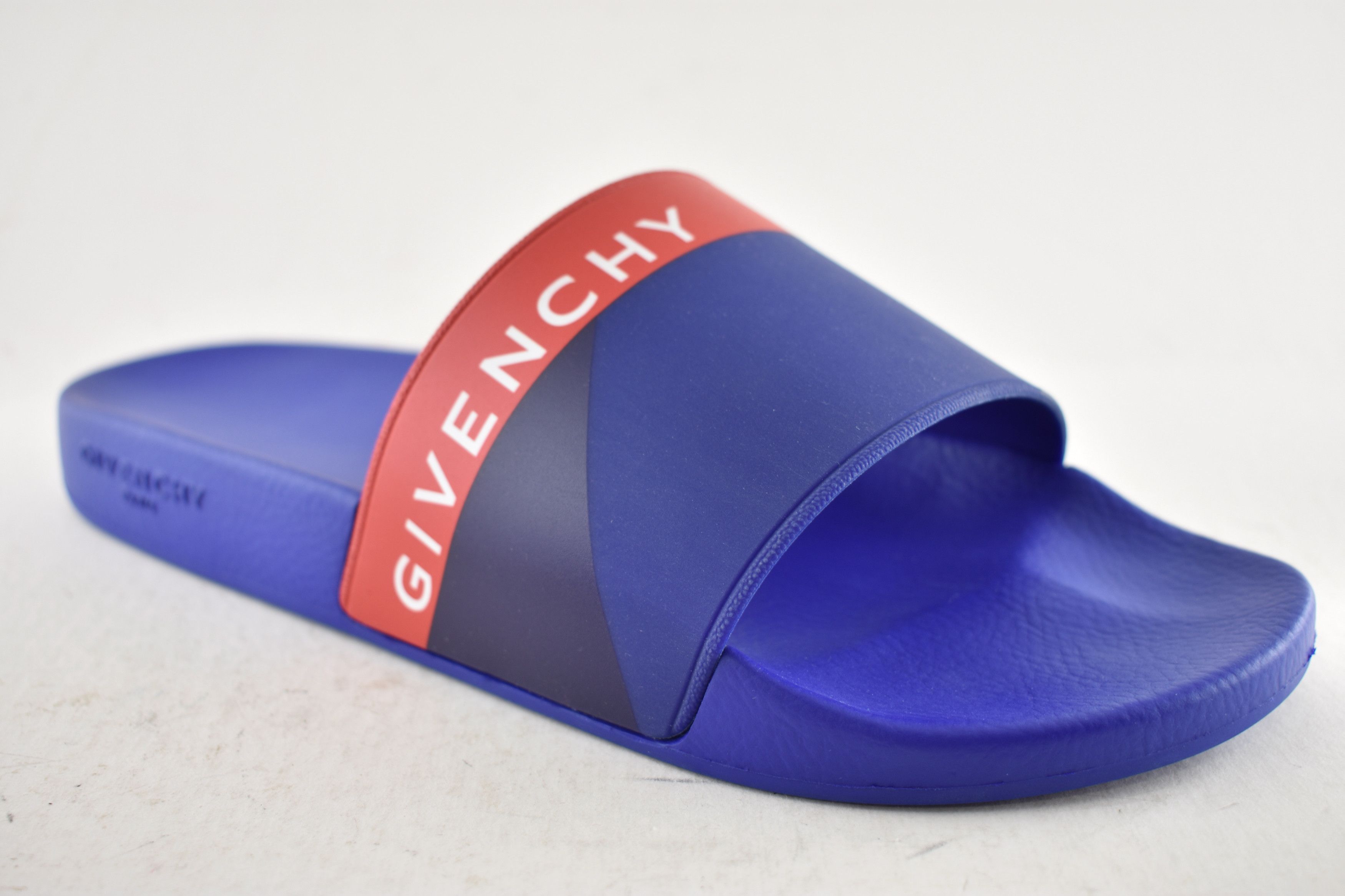 Givenchy Paris Red White Logo Rubber Pool Slide Sandal FlipFlop 44 11 Size US 11 / EU 44 - 4 Thumbnail
