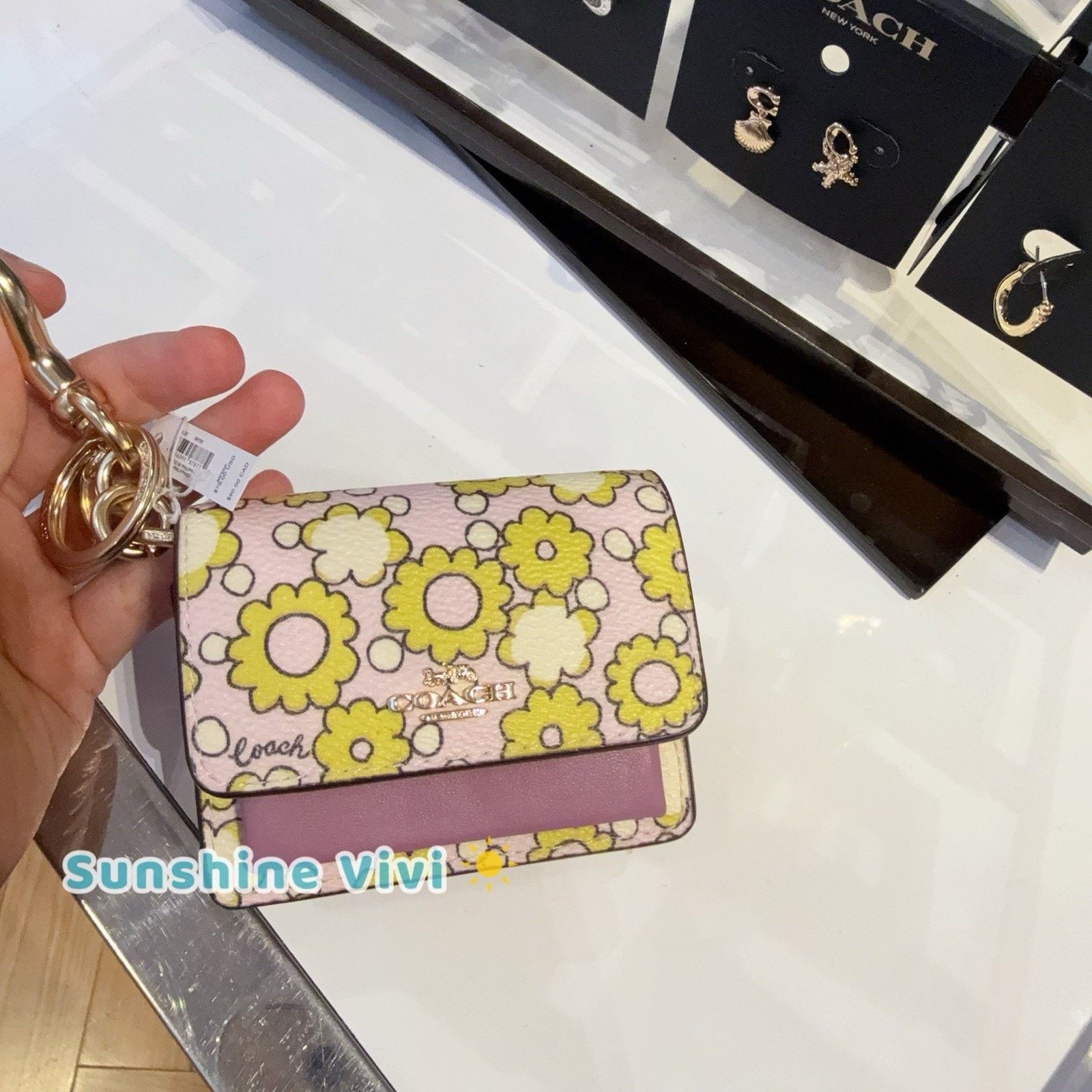 Coach NWT Coach Mini Klare Bag Charm CBL32 Im/Lilac Multi Size ONE SIZE - 1 Thumbnail