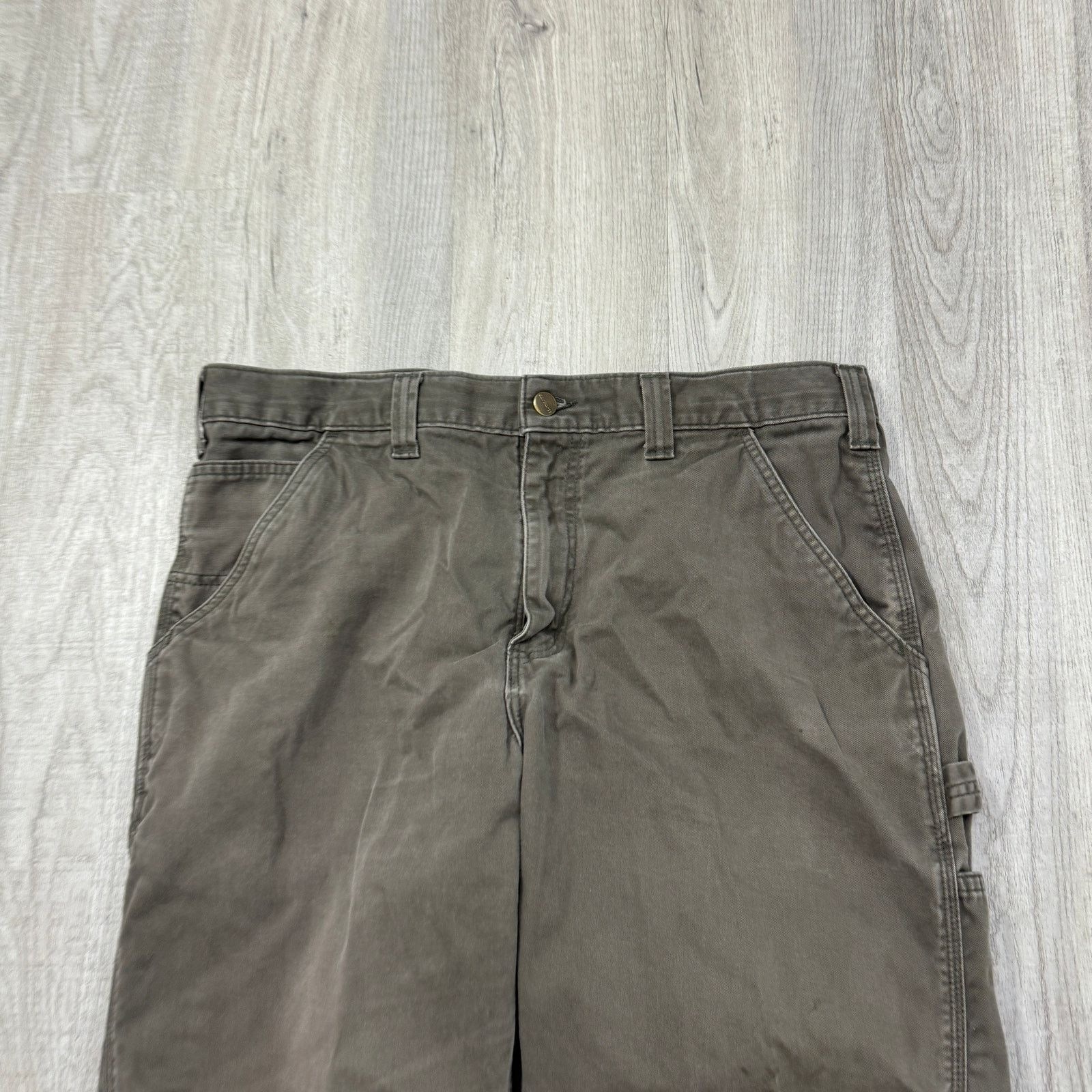 Carhartt Carhartt Cargo Pants Men's 36 x 32 Brown Workwear Pockets Size US 36 / EU 52 - 2 Thumbnail