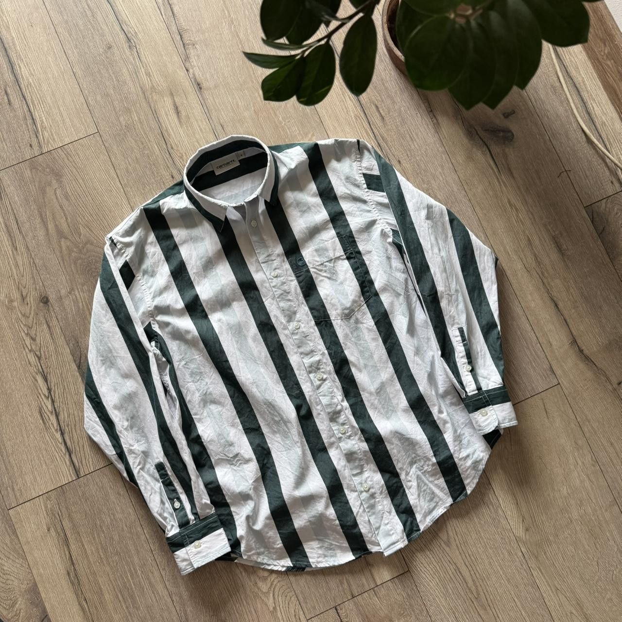 Carhartt Carhartt Logo Button Up Shirt Striped WIP Size US S / EU 44-46 / 1 - 3 Thumbnail