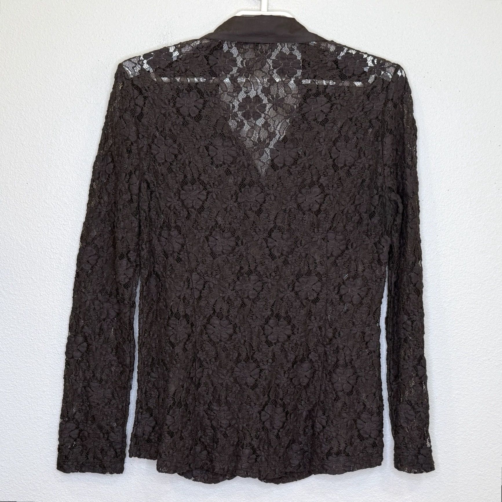CHOCOOLATE ZoZo Button Front Lace Top Womens Medium Chocolate Brown Y2K Whimsigoth Fairy Size M / US 6-8 / IT 42-44 - 5 Thumbnail
