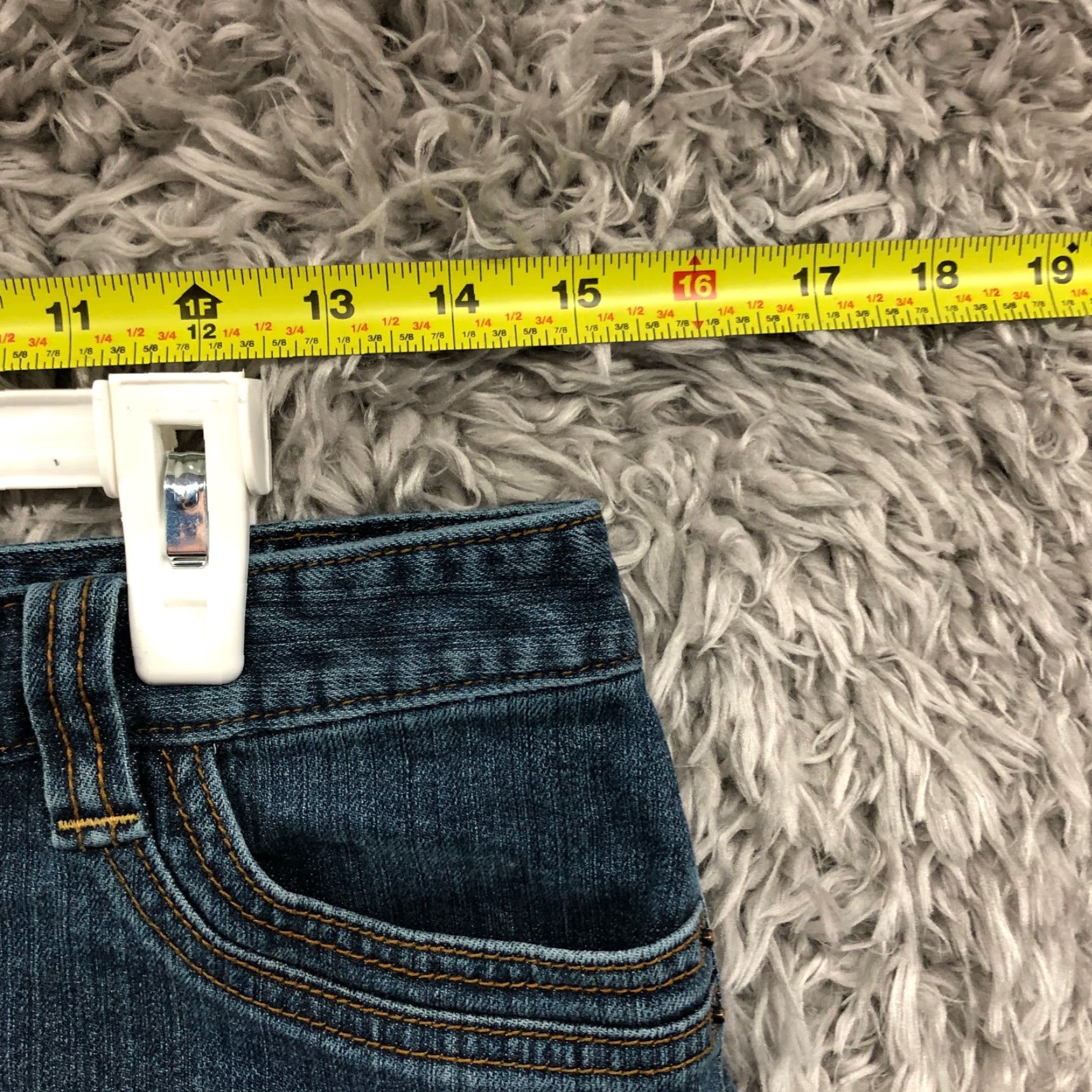 Loft LOFT Skirt Womens Size 4 Blue Denim Cotton Midi Mini Logo Quiet Pattern Barbie Size 27" / US 4 / IT 40 - 2 Thumbnail
