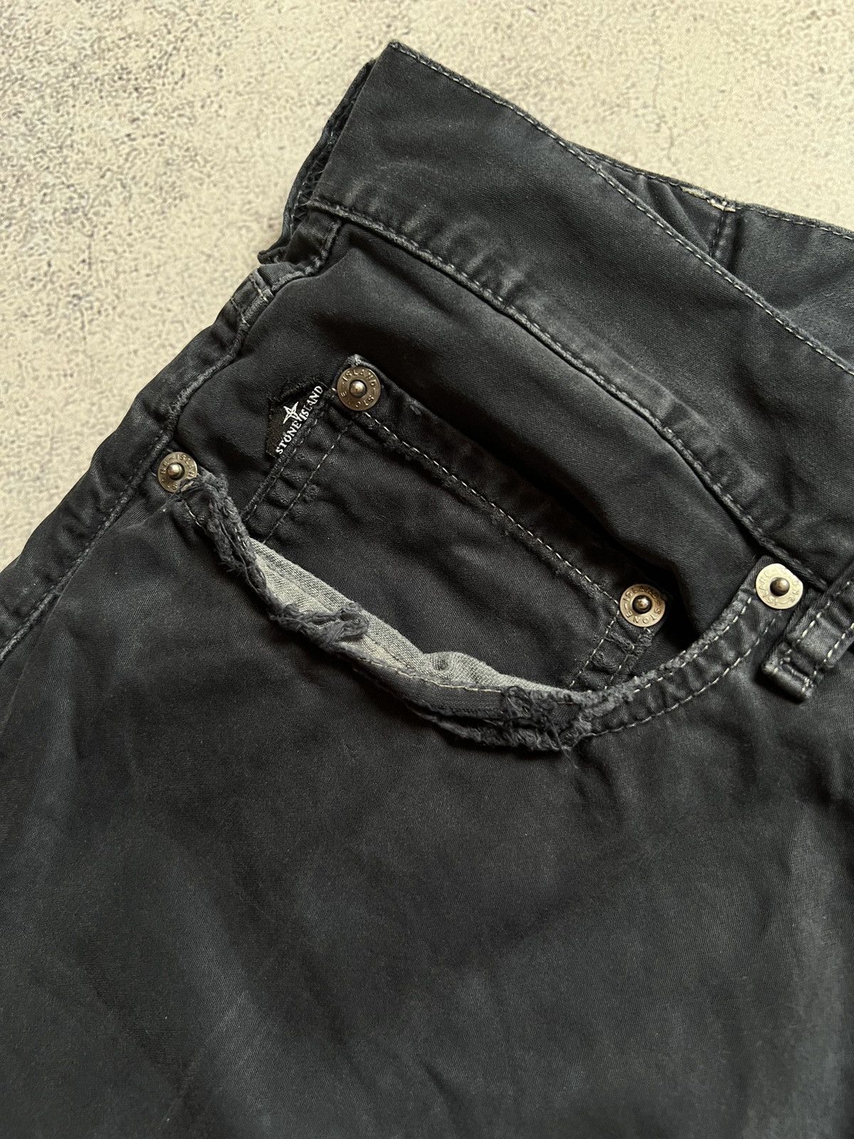 Stone Island × Vintage STONE ISLAND VINTAGE PATCH LOGO PANTS DISTRESSED CHINO y2k Size US 32 / EU 48 - 9 Thumbnail