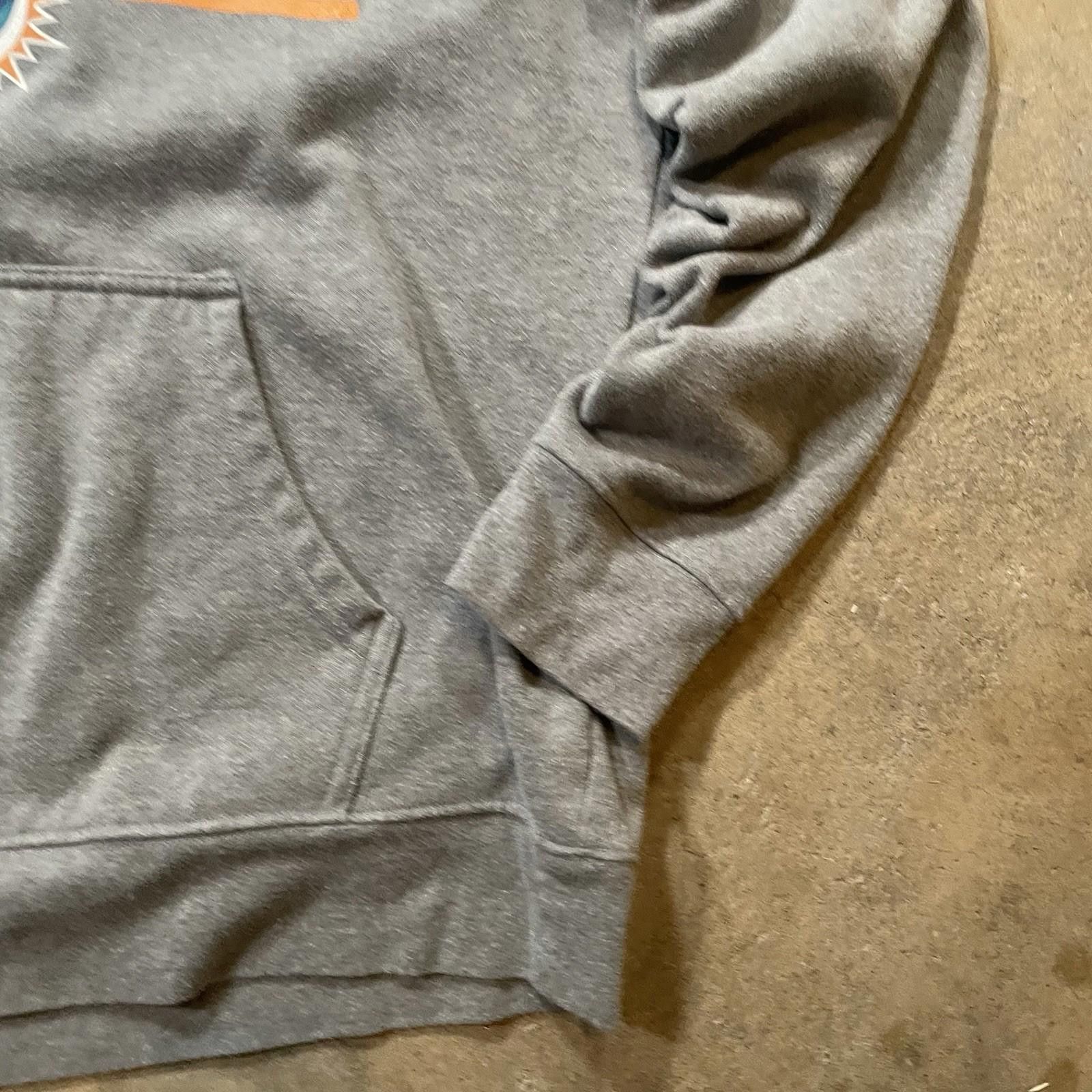 Other Miami Dolphins Hoodie Men's Medium Gray Logo NFL Sweatshirt Size ONE SIZE - 5 Thumbnail