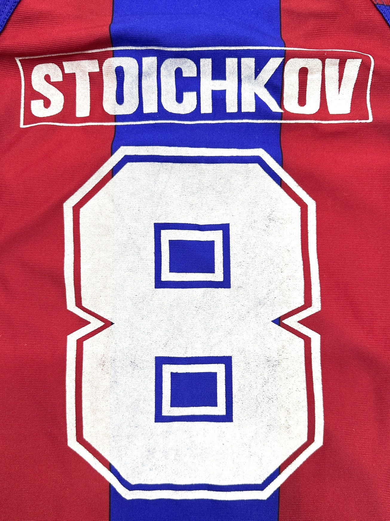 Kappa Vintage Football Jersey Barcelona player rare Stoichkov 8 Size US M / EU 48-50 / 2 - 3 Thumbnail