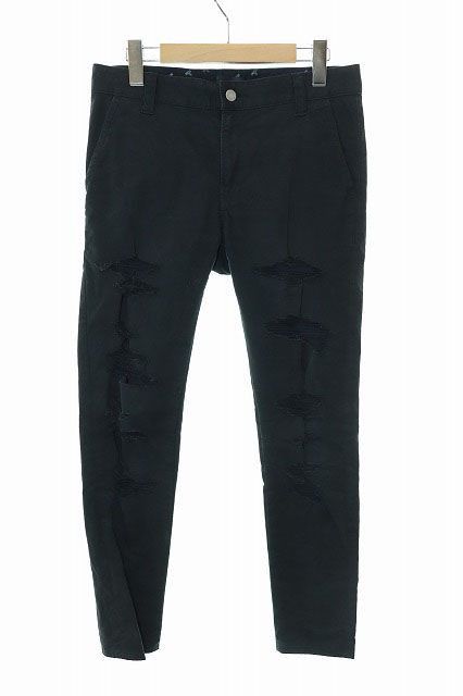 Undercover UNDERCOVER 15AW NO BORDER Period Distressed Chino Pants Size US 28 / EU 44 - 1 Thumbnail