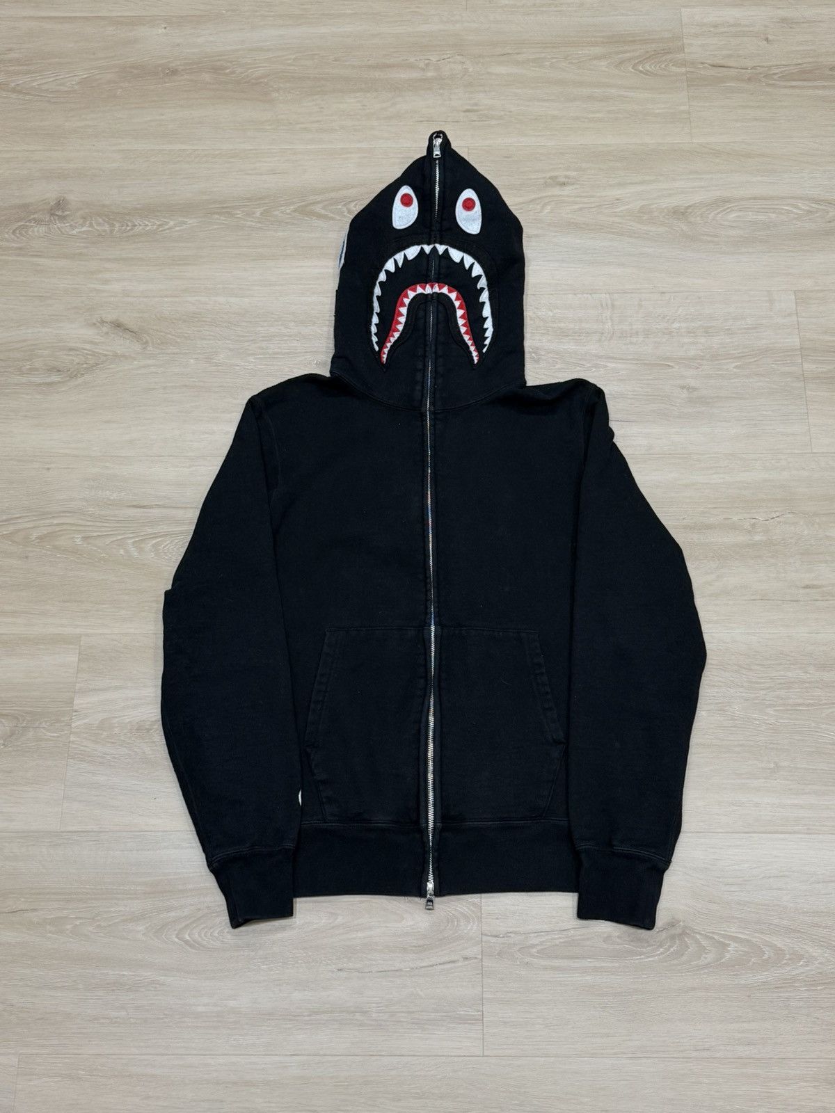 Bape BAPE shark full zip hoodie galaxy black | Grailed