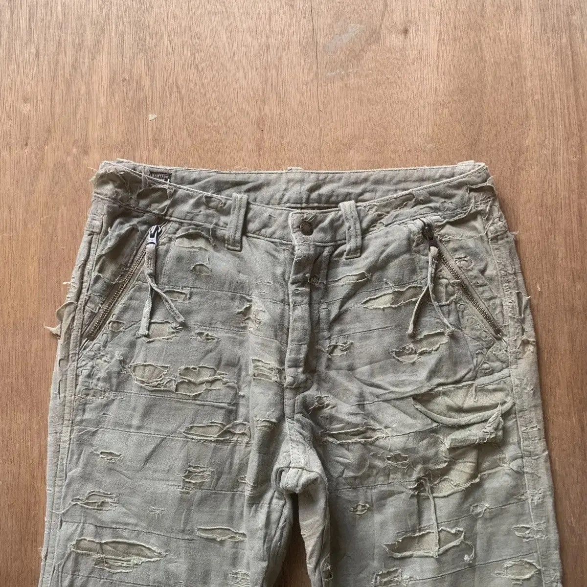 Le Grande Bleu (L.G.B.) 💥 RARE DESIGN 💥 VINTAGE BARTACK DEPT TROUSERS FADED PANTS Size US 30 / EU 46 - 3 Thumbnail