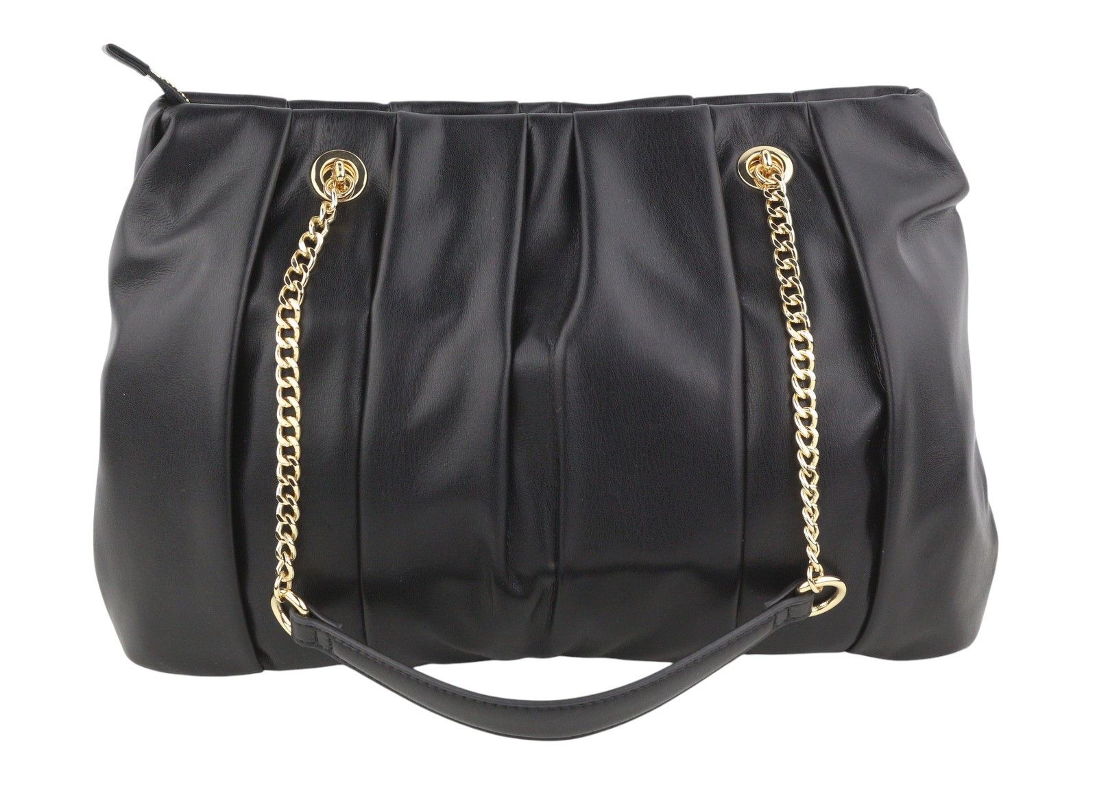 Love Moschino BORSA PU GRS NERO OS Gold Tone Handles 87741 Size ONE SIZE - 4 Thumbnail