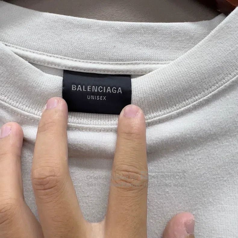 Balenciaga Balenciaga White Multi-Element Printed Logo Short Sleeve Size US L / EU 52-54 / 3 - 3 Thumbnail