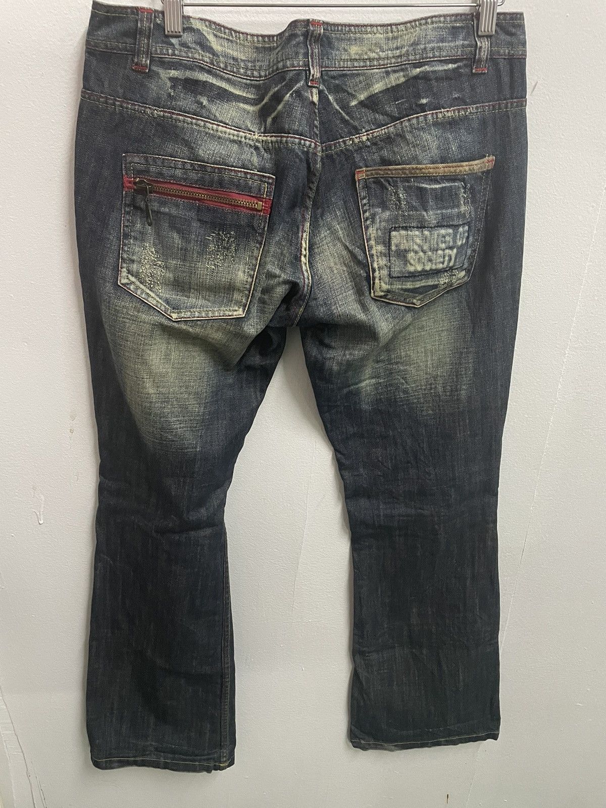 In The Attic Distressed In The Attic Flair Cut Jeans Size US 38 / EU 54 - 8 Thumbnail