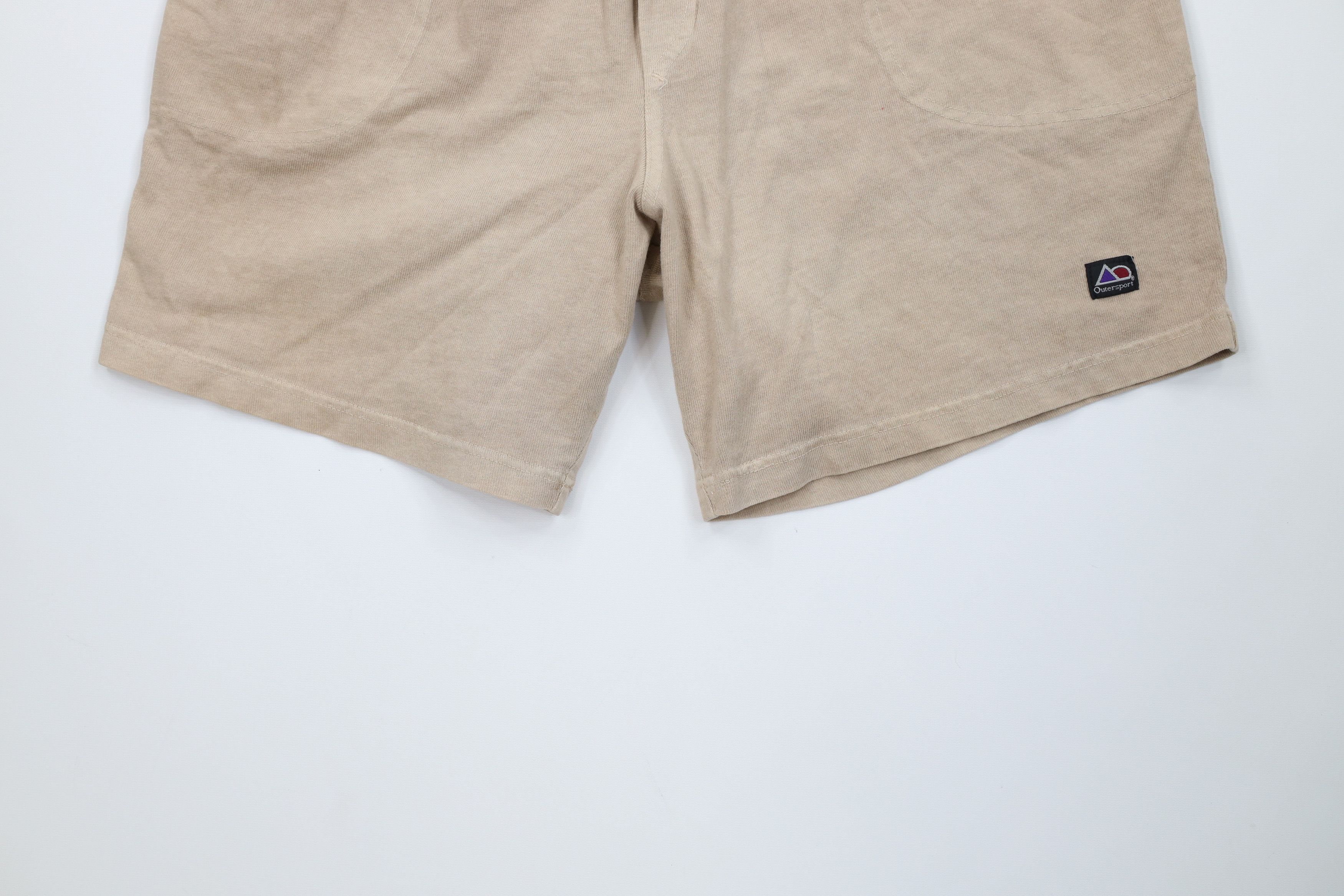 Vintage Vintage 90s Streetwear Cotton Pigment Stonewash Shorts Beige Size US 34 / EU 50 - 4 Thumbnail