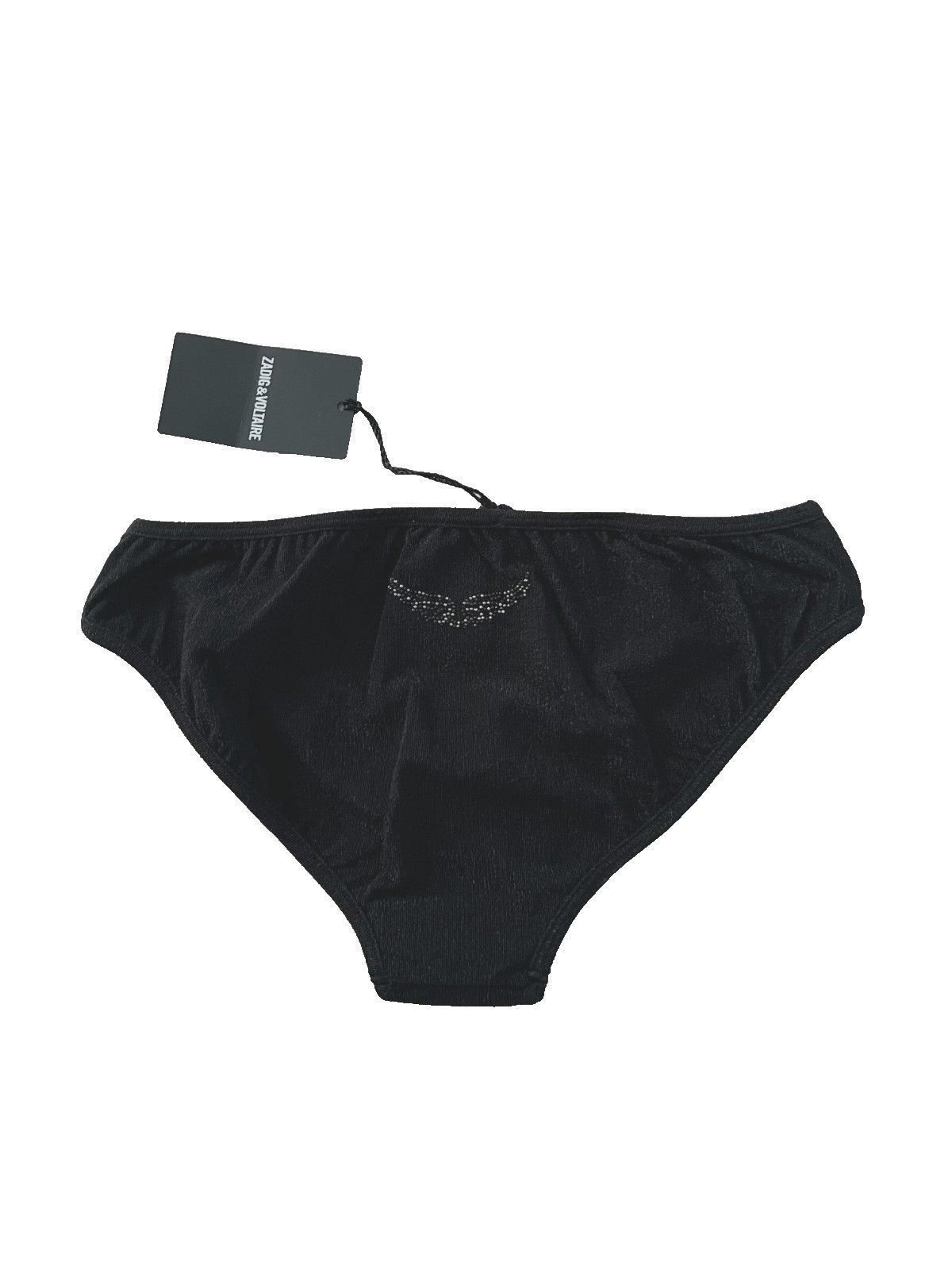 Zadig & Voltaire Zadig & Voltaire Crinkle Swim Bikini Bottom Black ( US 8 ) Size 30" / US 8 / IT 44 - 2 Thumbnail