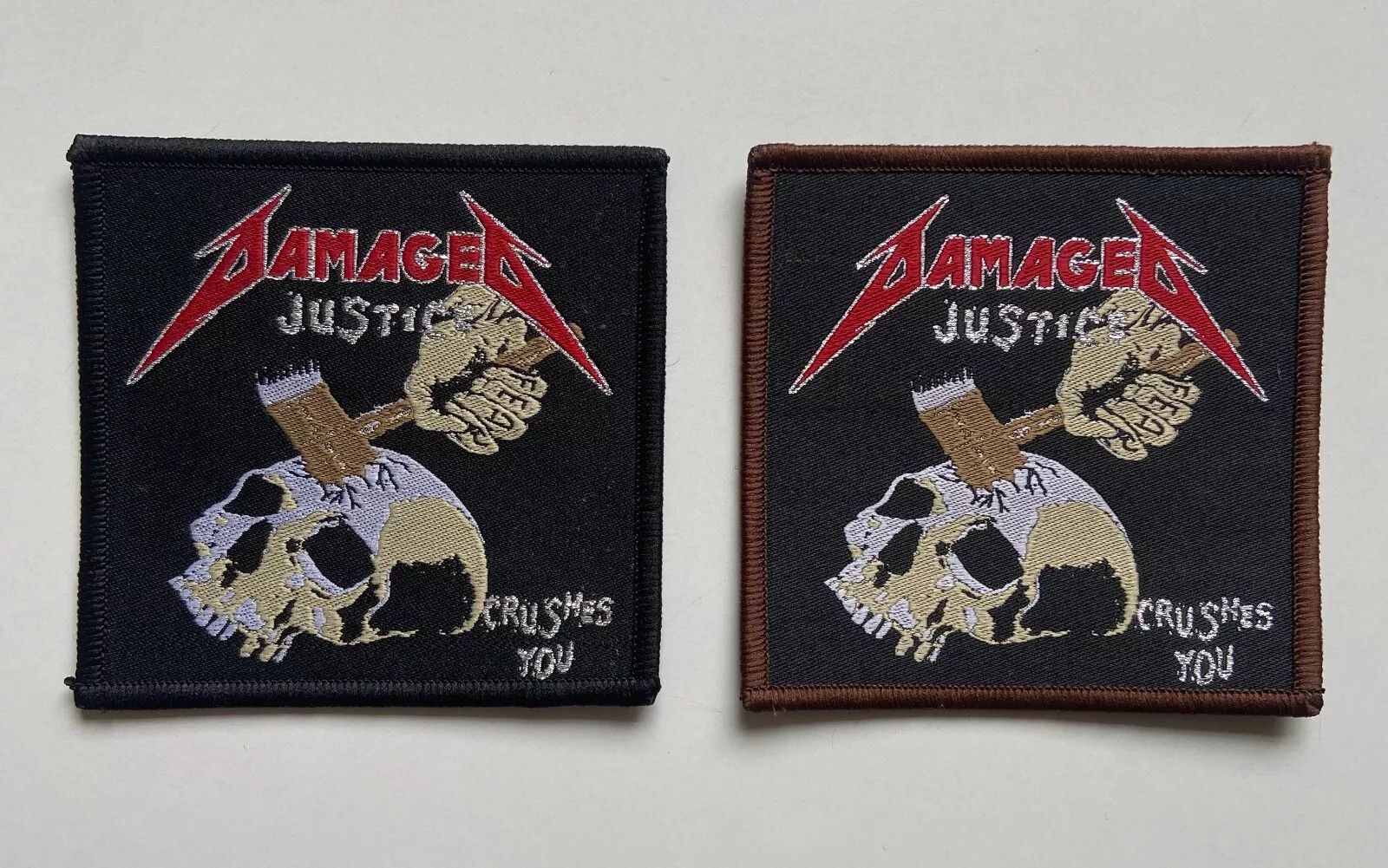 Other 2 x METALLICA - AJFA / DAMAGED JUSTICE RARE WOVEN PATCH Size ONE SIZE - 1 Preview