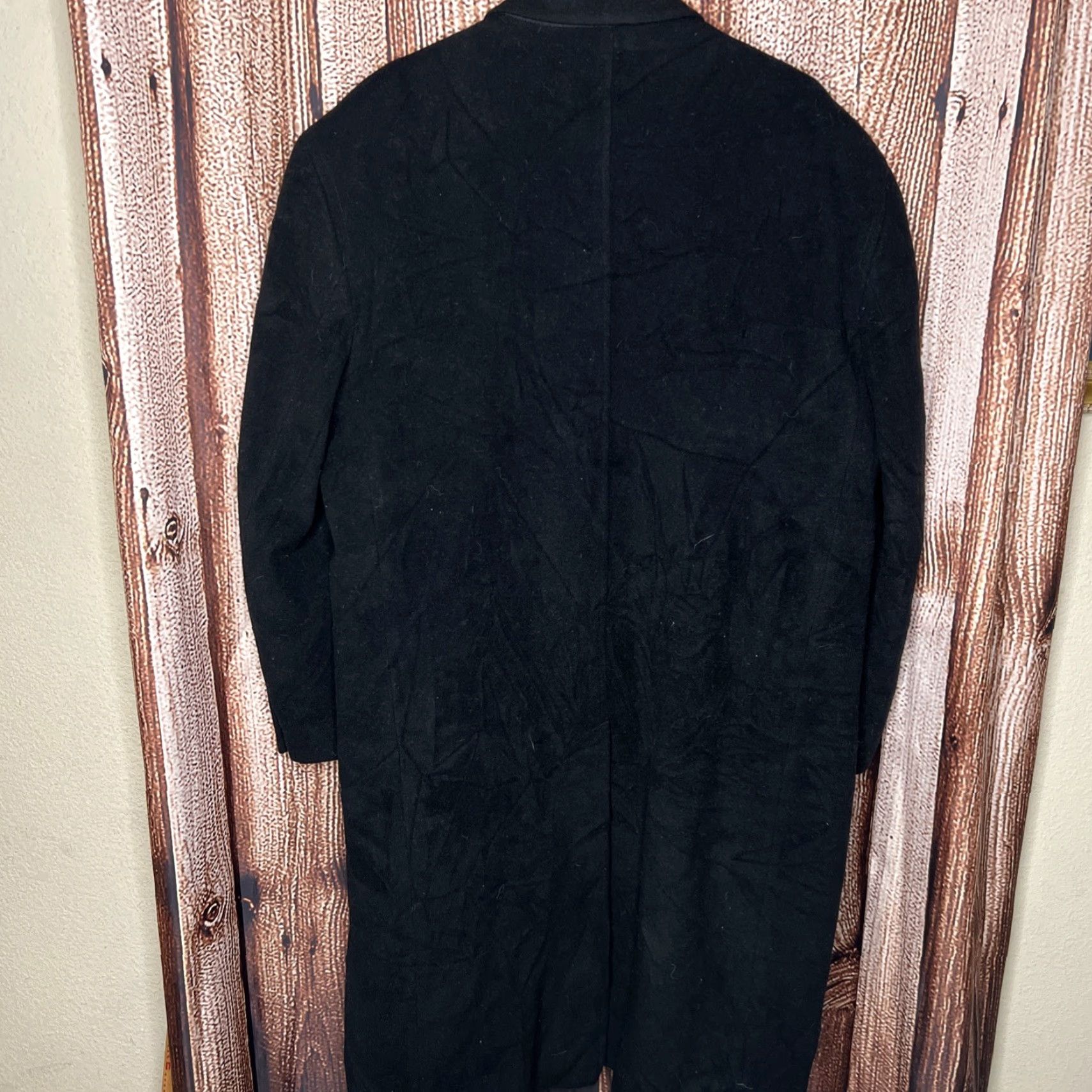 Vintage VINTAGE Christian Aujard Cashmere Blend Overcoat Coat 48R Black Men Wool Long Winter Overcoat European Brand Mens Size US M / EU 48-50 / 2 - 6 Thumbnail