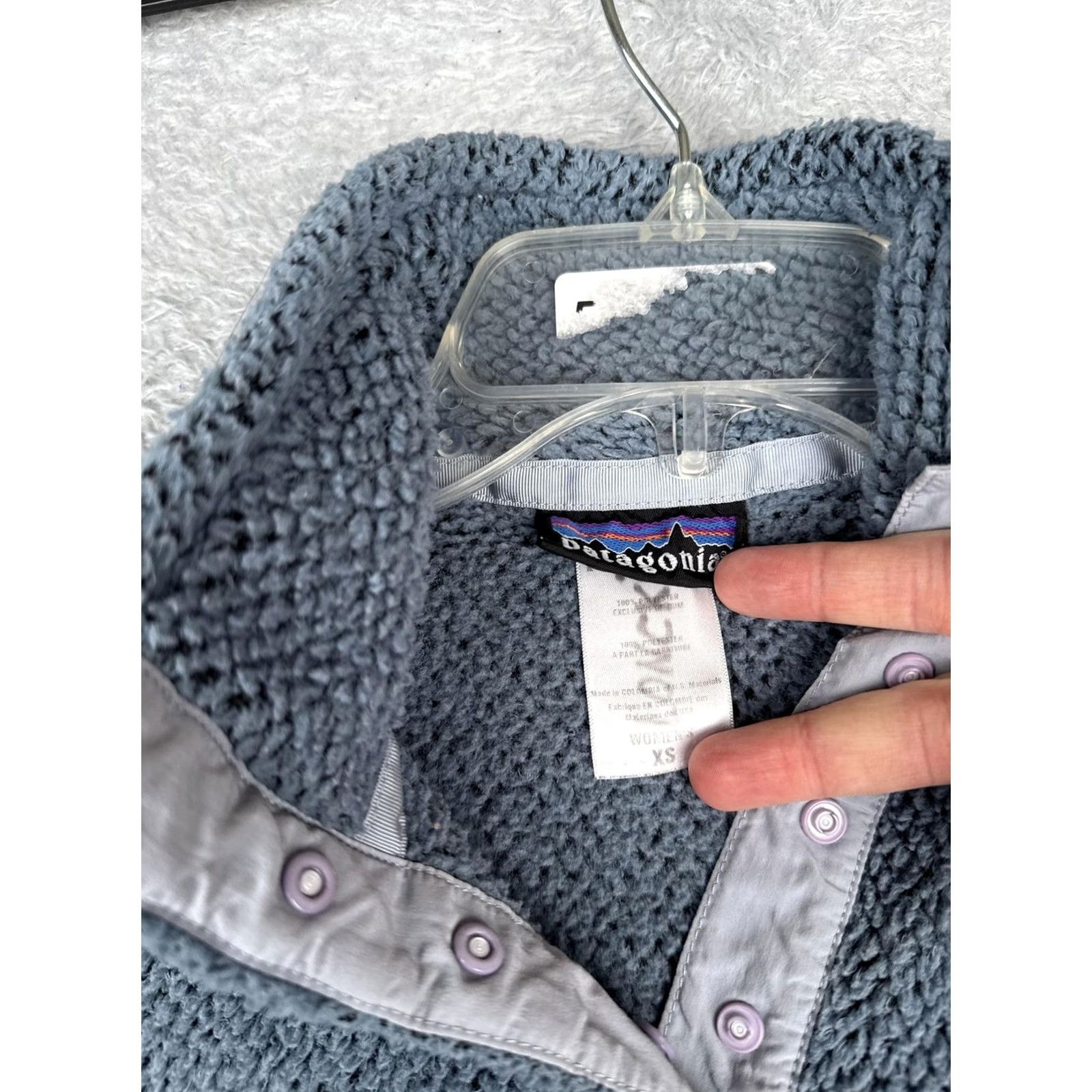 Patagonia Patagonia Sweatshirt Womens XS Blue Fleece Snap T Mock Neck Pullover Hiking Size XS / US 0-2 / IT 36-38 - 7 Thumbnail