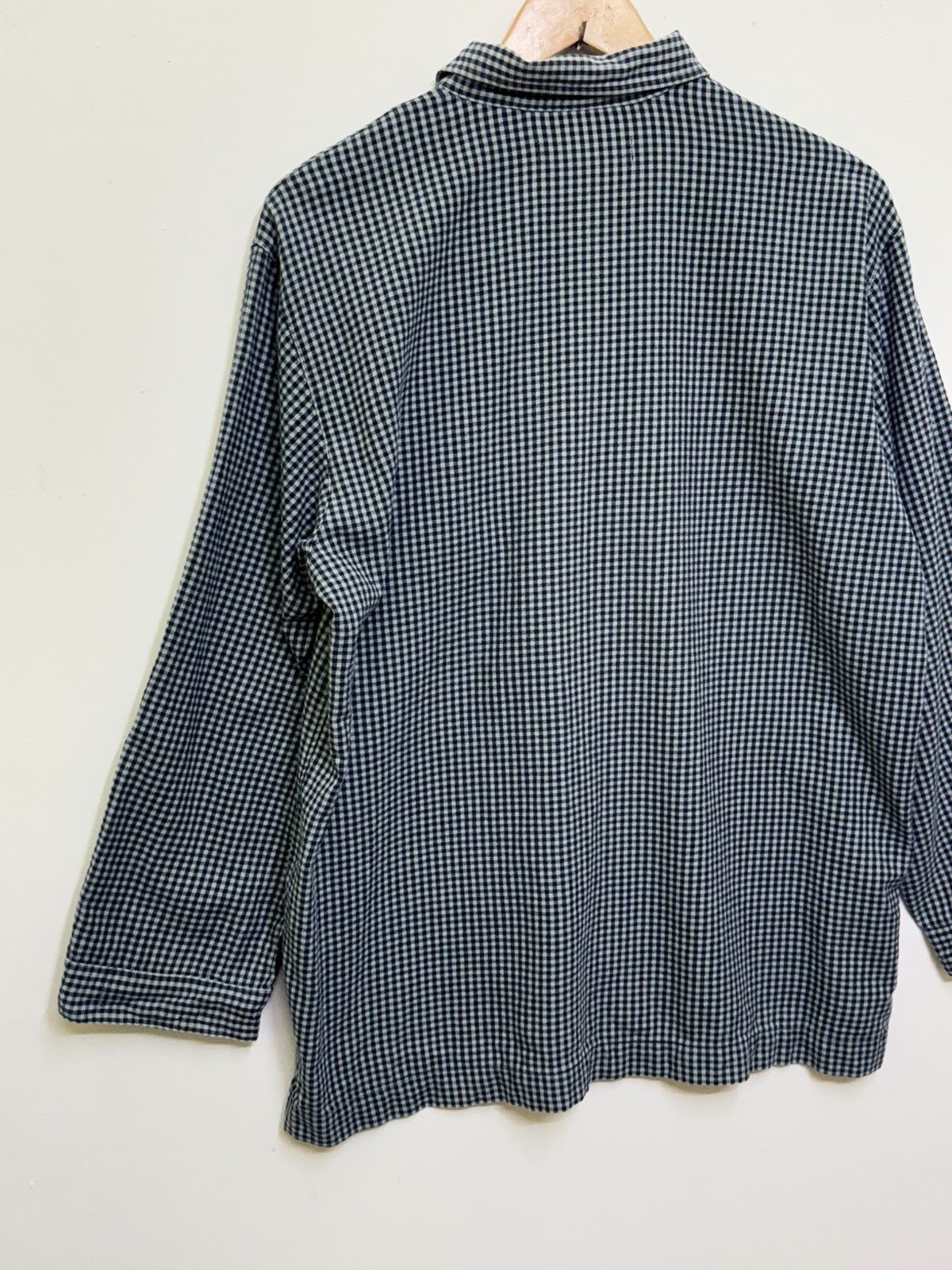 Yves Saint Laurent YSL Flannel Logo Shirt Size US L / EU 52-54 / 3 - 7 Thumbnail
