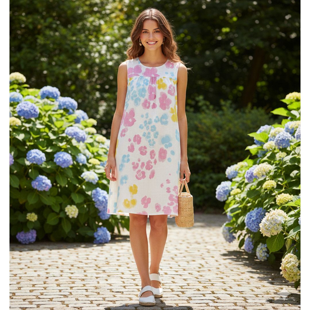 Boutique Moschino Boutique Moschino Floral Linen Shift Dress – IT 40 / US 4 Size S / US 4 / IT 40 - 2 Thumbnail