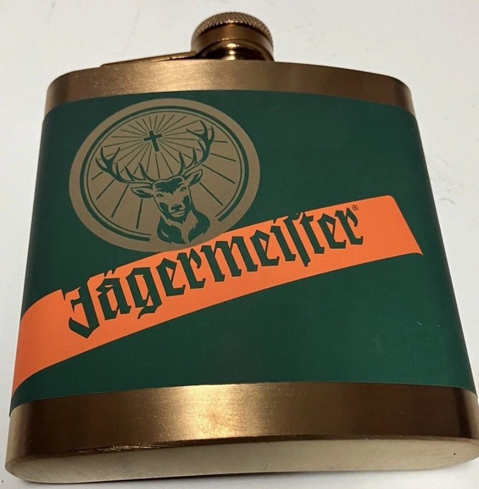Jagermeister Jagermeister Stainless Steel Flask 6oz Size ONE SIZE - 2 Thumbnail