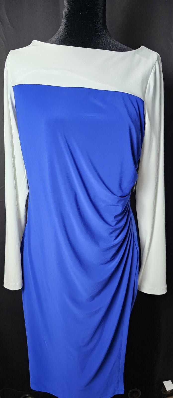 Other NWT Kasper Dress Blue & White Womens Size M Size M / US 6-8 / IT 42-44 - 1 Thumbnail