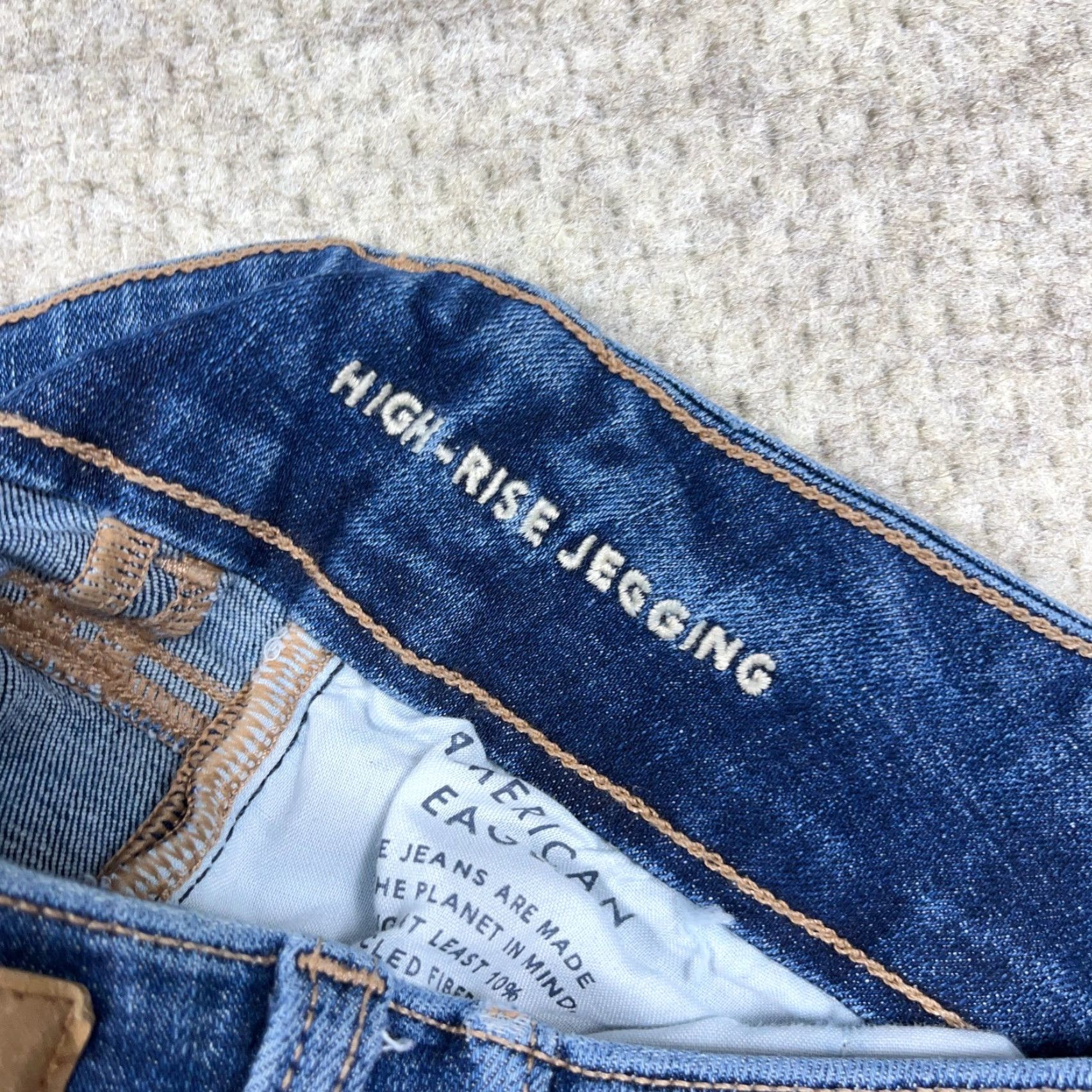 American Eagle Outfitters American Eagle Outfitters Jeans Women 00 High Hi Rise Jegging Distressed 5-Pocket Denim Blue Size 24" / US 00 / IT 34 - 5 Thumbnail
