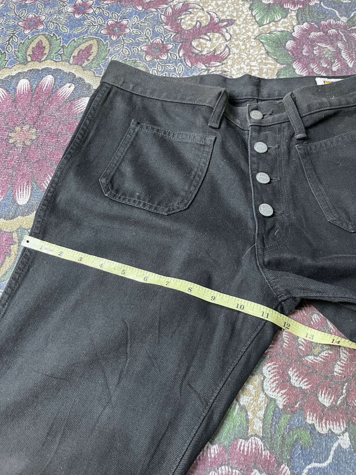 If Six Was Nine Super Flare Big John Distressed Jeans Size US 30 / EU 46 - 16 Thumbnail