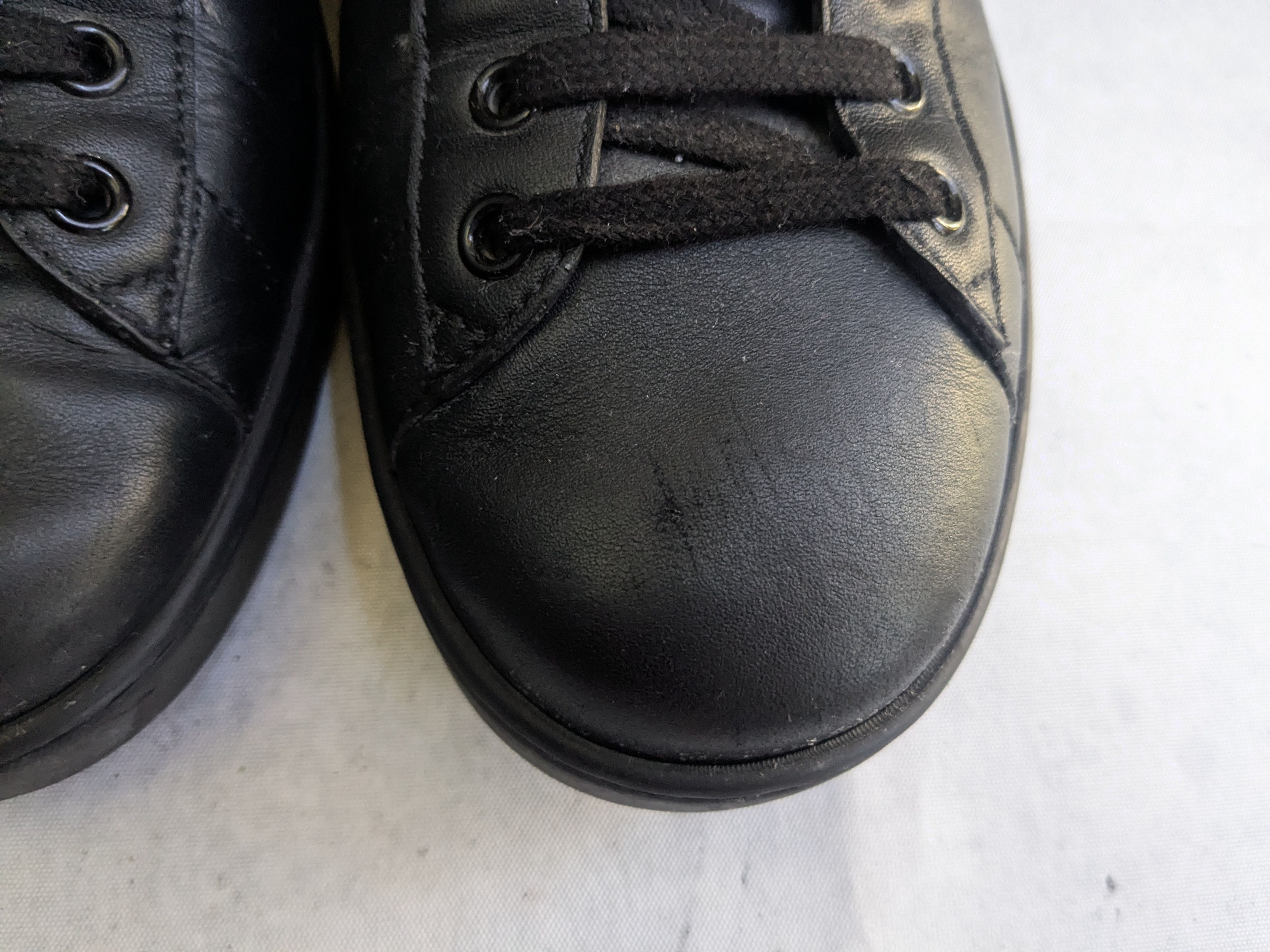 Gucci Gucci Ace Sneakers Black 9 Web Leather Low Tops Size US 9 / EU 42 - 2 Thumbnail